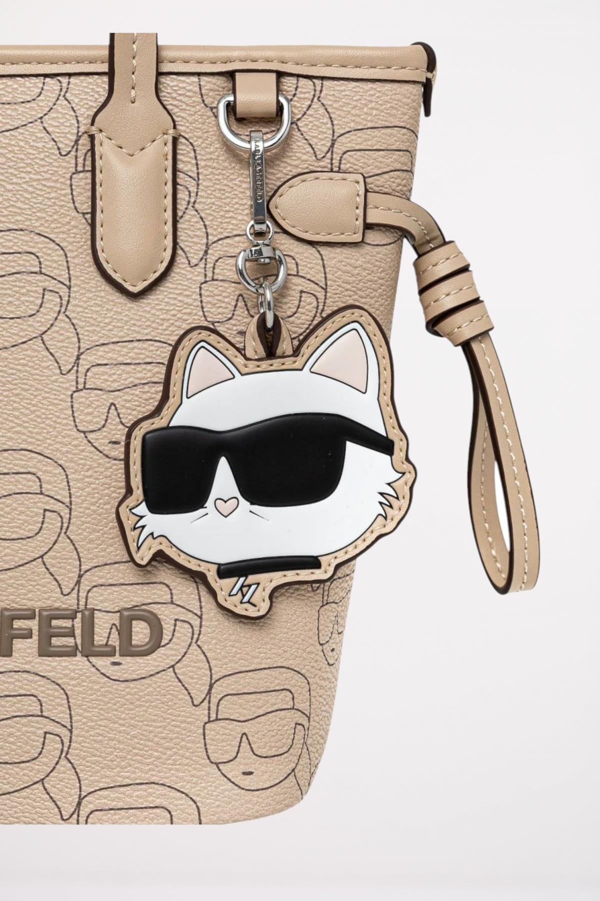 KARL LAGERFELD IKON MOO CC SM TOTE en color BEIS (3)