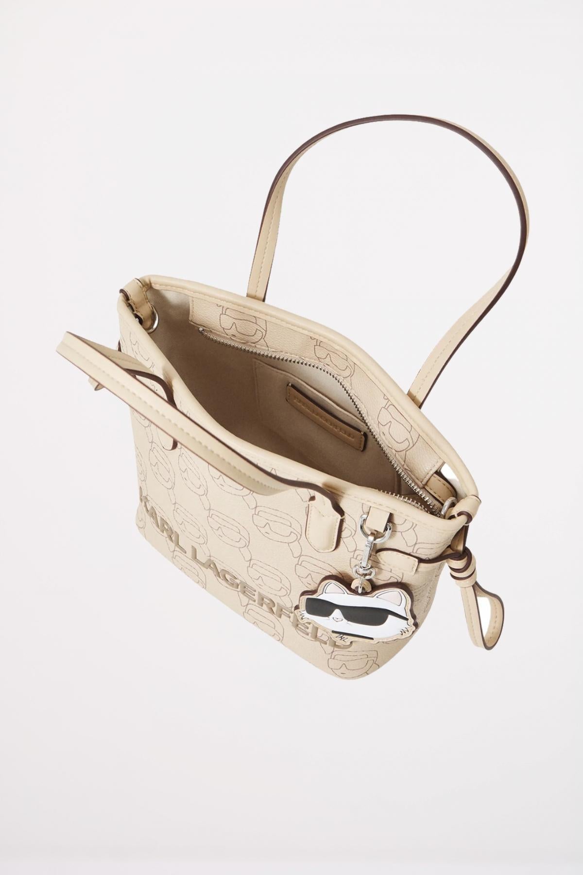 KARL LAGERFELD IKON MOO CC SM TOTE en color BEIS (4)