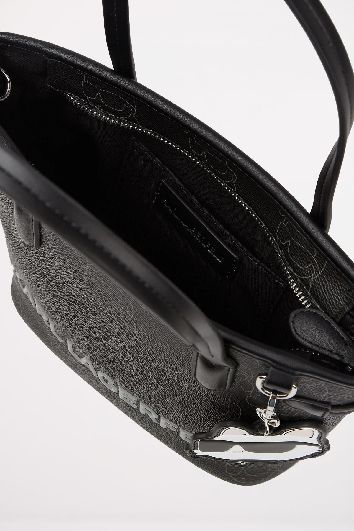 KARL LAGERFELD IKON MOO CC SM TOTE en color NEGRO (3)