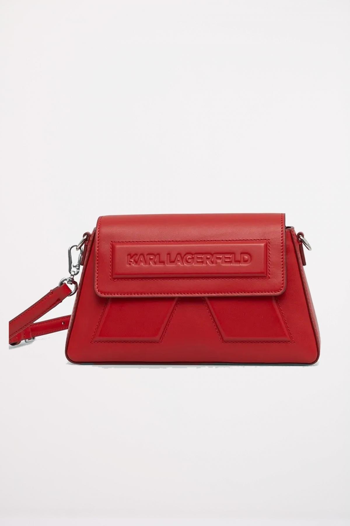 KARL LAGERFELD IKON K SOFT CROSSBODY en color ROJO (1)