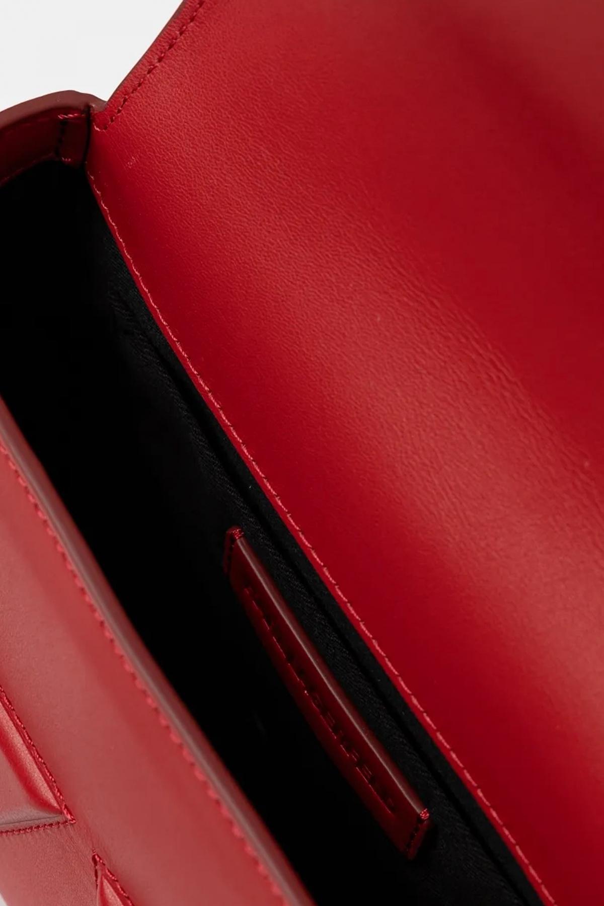 KARL LAGERFELD IKON K SOFT CROSSBODY en color ROJO (4)