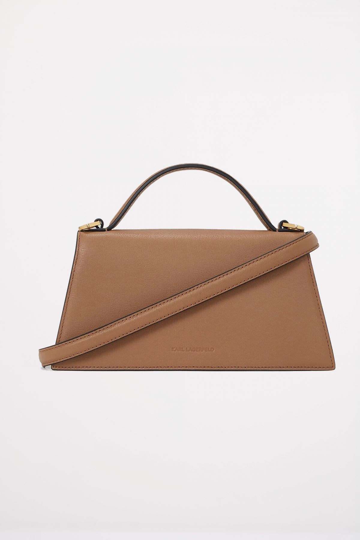 KARL LAGERFELD SIGNATURE SLIM CROSSBODY en color MARRON (2)