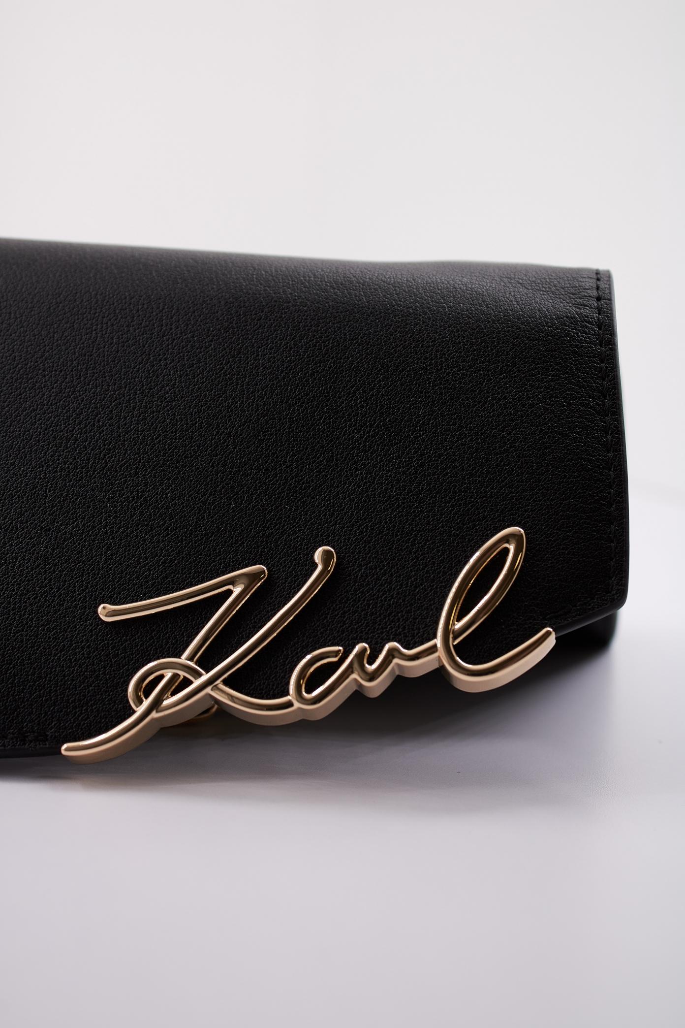 KARL LAGERFELD SIGNATURE CB WALLET GP en color NEGRO (4)