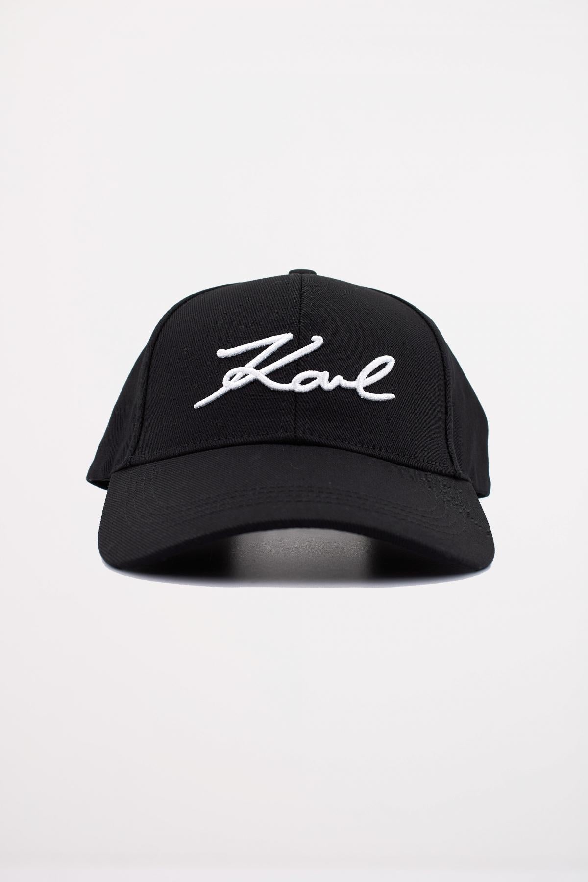 KARL LAGERFELD SIGNATURE CAP en color NEGRO (1)