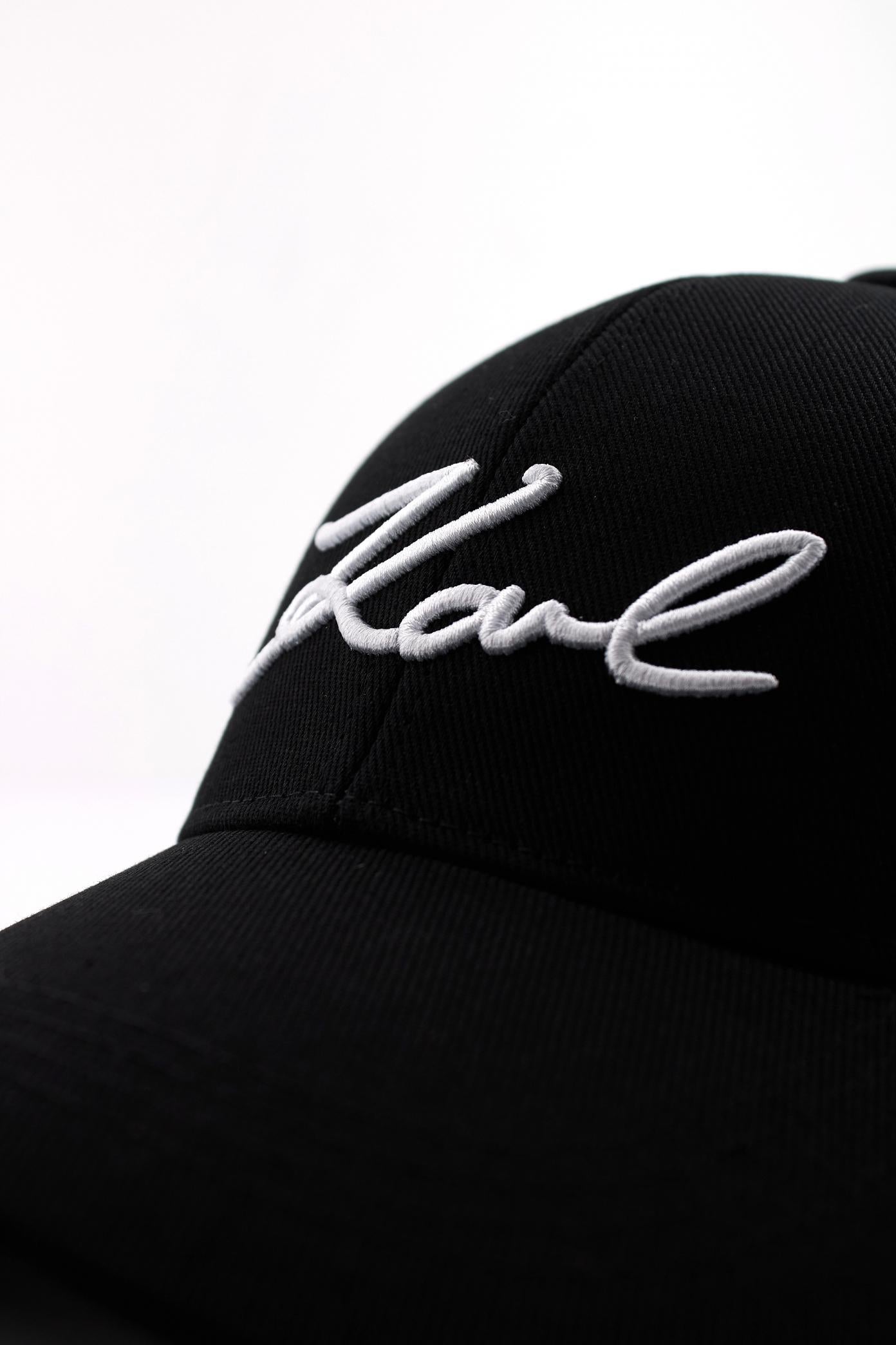 KARL LAGERFELD SIGNATURE CAP en color NEGRO (4)
