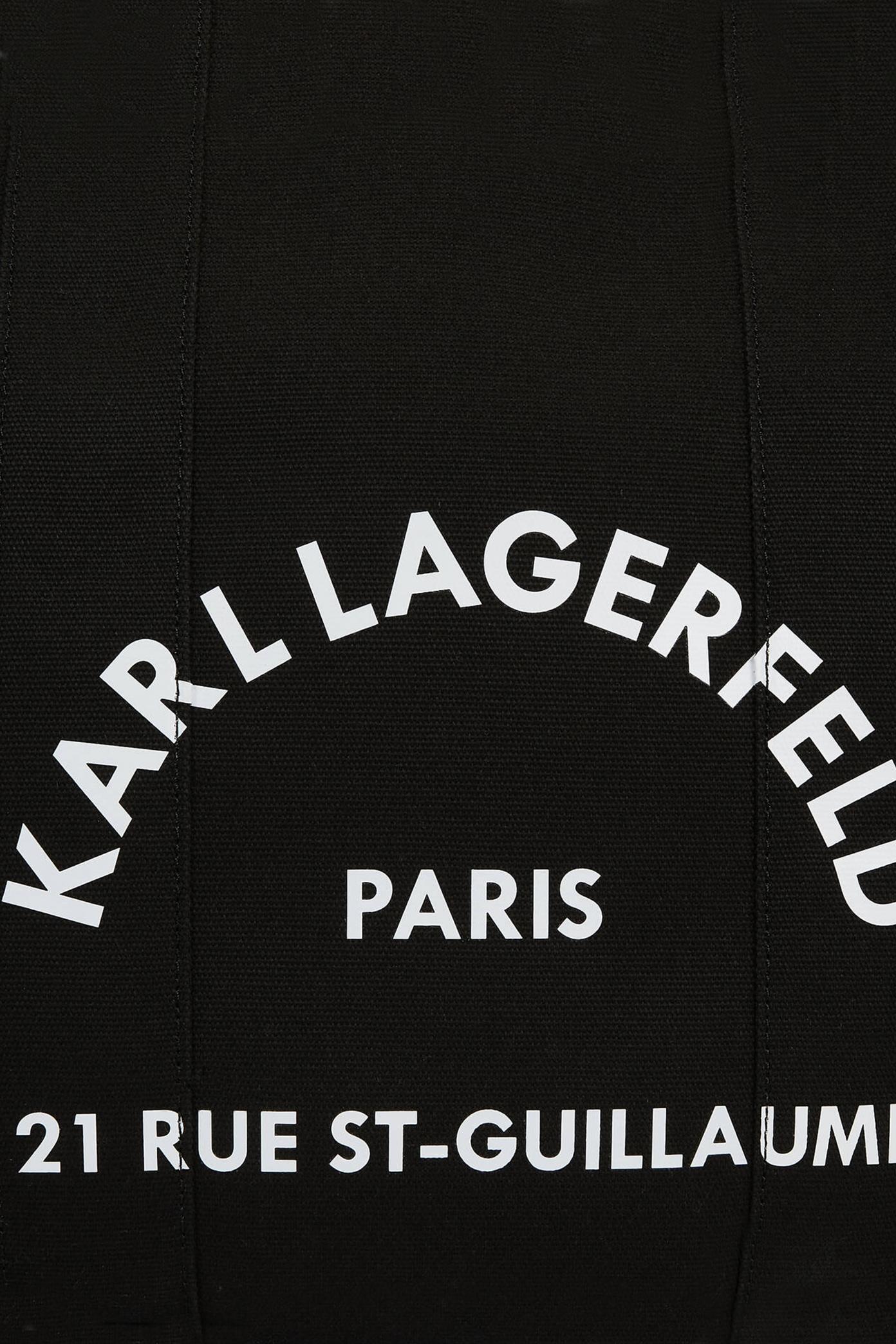 KARL LAGERFELD SRSG SQUARE LARGE TOTE en color NEGRO (4)