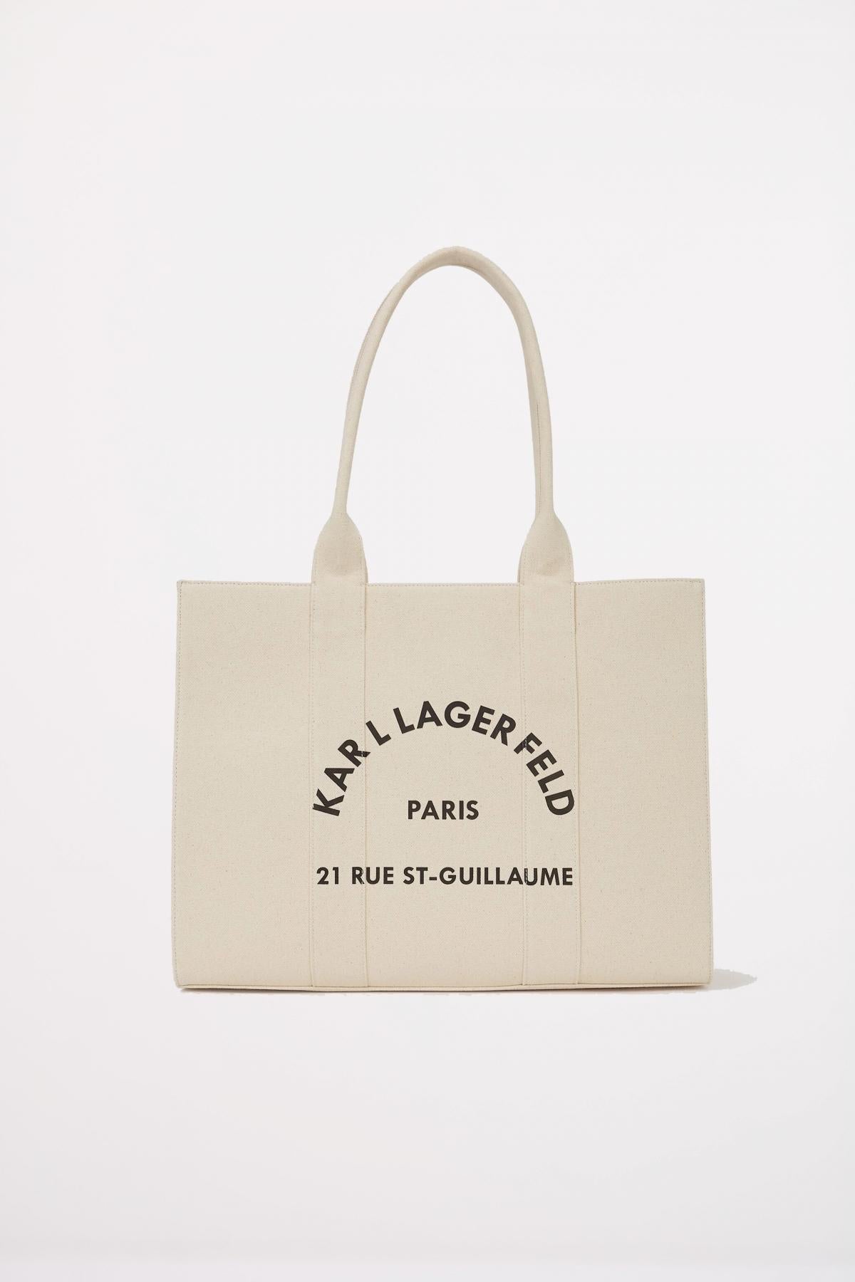 KARL LAGERFELD SRSG SQUARE LARGE TOTE en color MARRON CLARO (1)