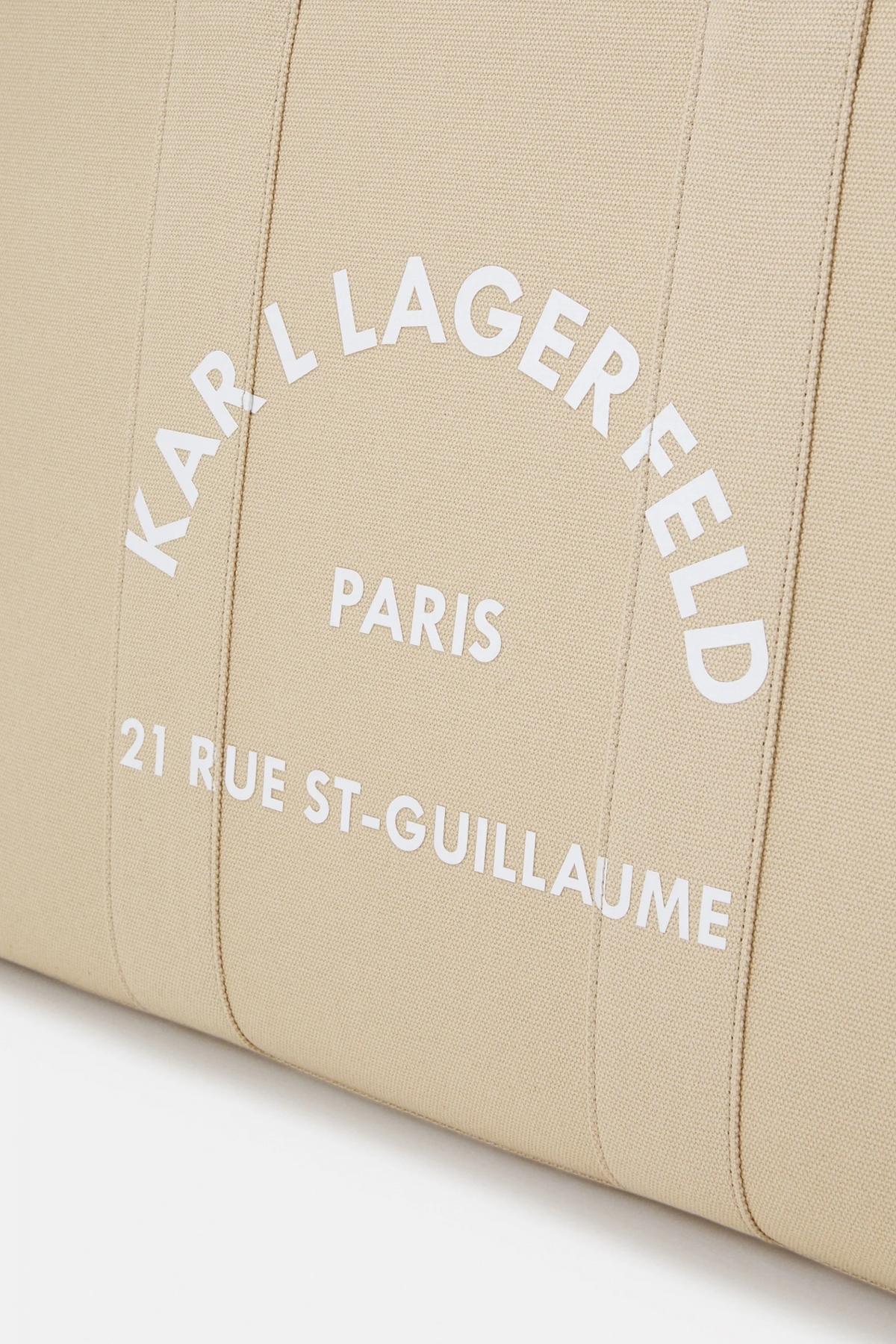KARL LAGERFELD SRSG SQUARE LARGE TOTE en color MARRON CLARO (3)