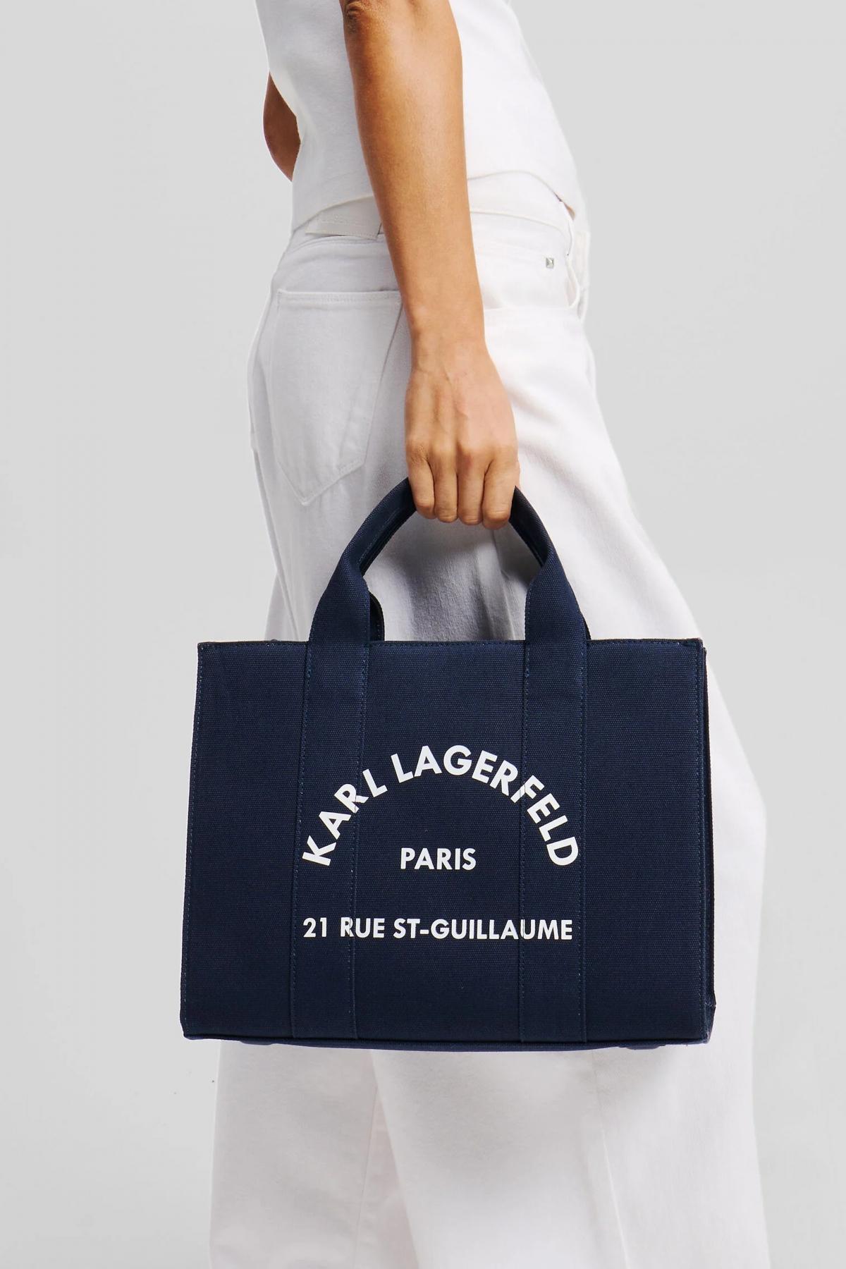 KARL LAGERFELD RSG SQUARE MEDIUM TOTE en color AZUL (4)