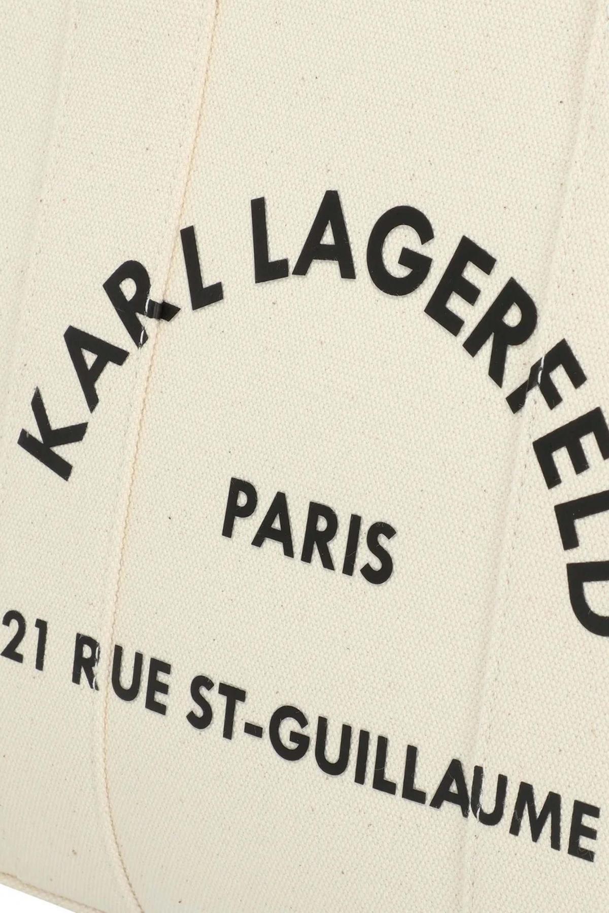 KARL LAGERFELD RSG SQUARE MEDIUM TOTE en color BEIS (3)