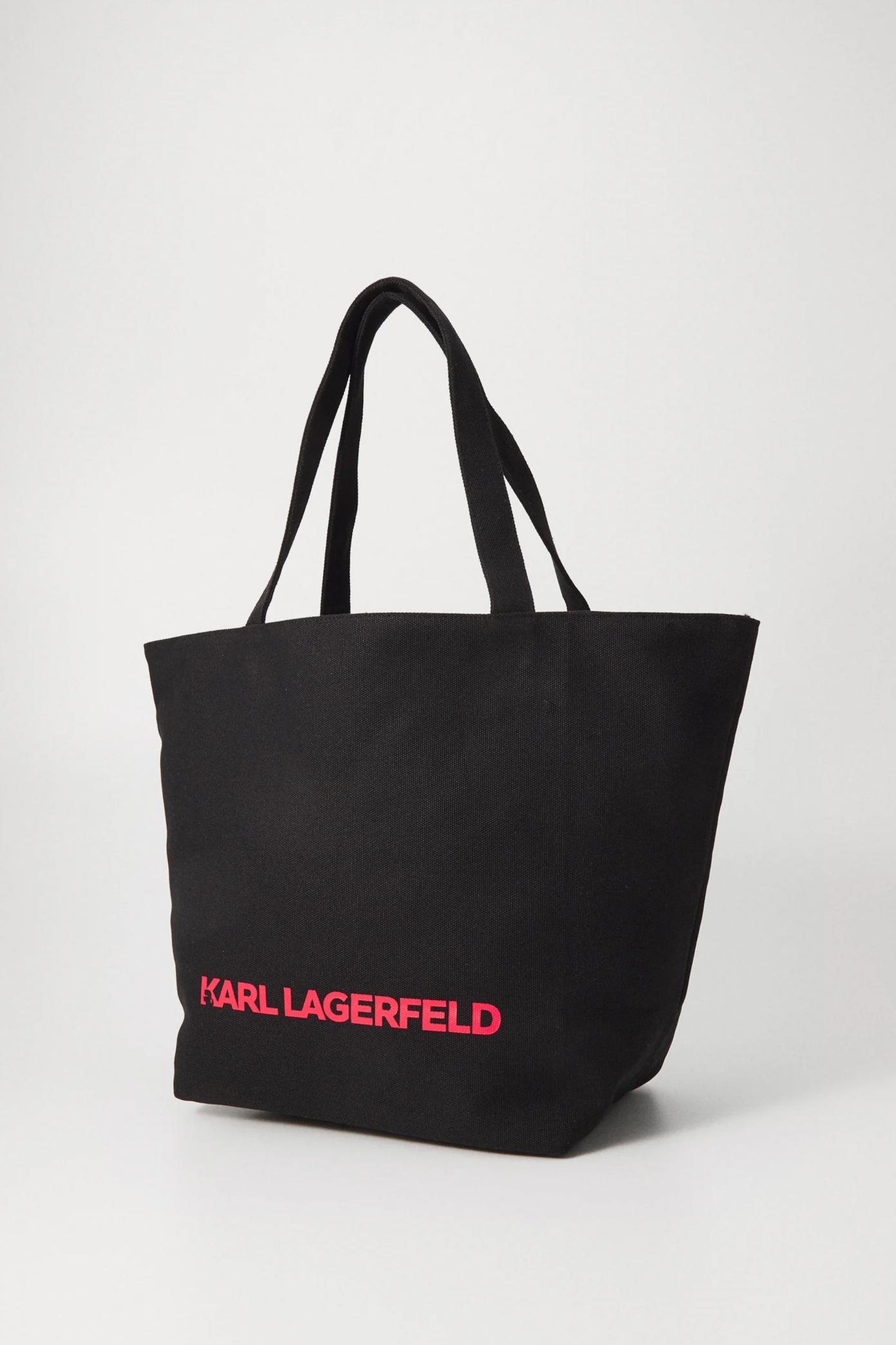 KARL LAGERFELD HEARTS REVERSIBLE SHOPPER en color NEGRO (2)