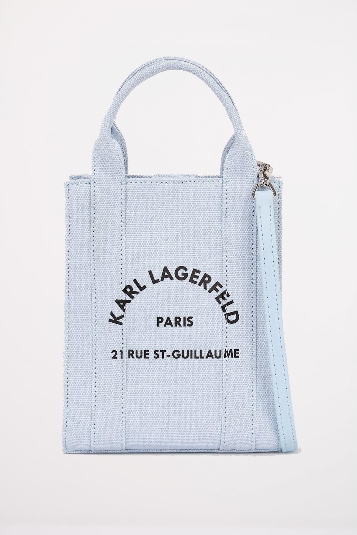 KARL LAGERFELD RSG SQUEARE SMALL TOTE en color AZUL (1)