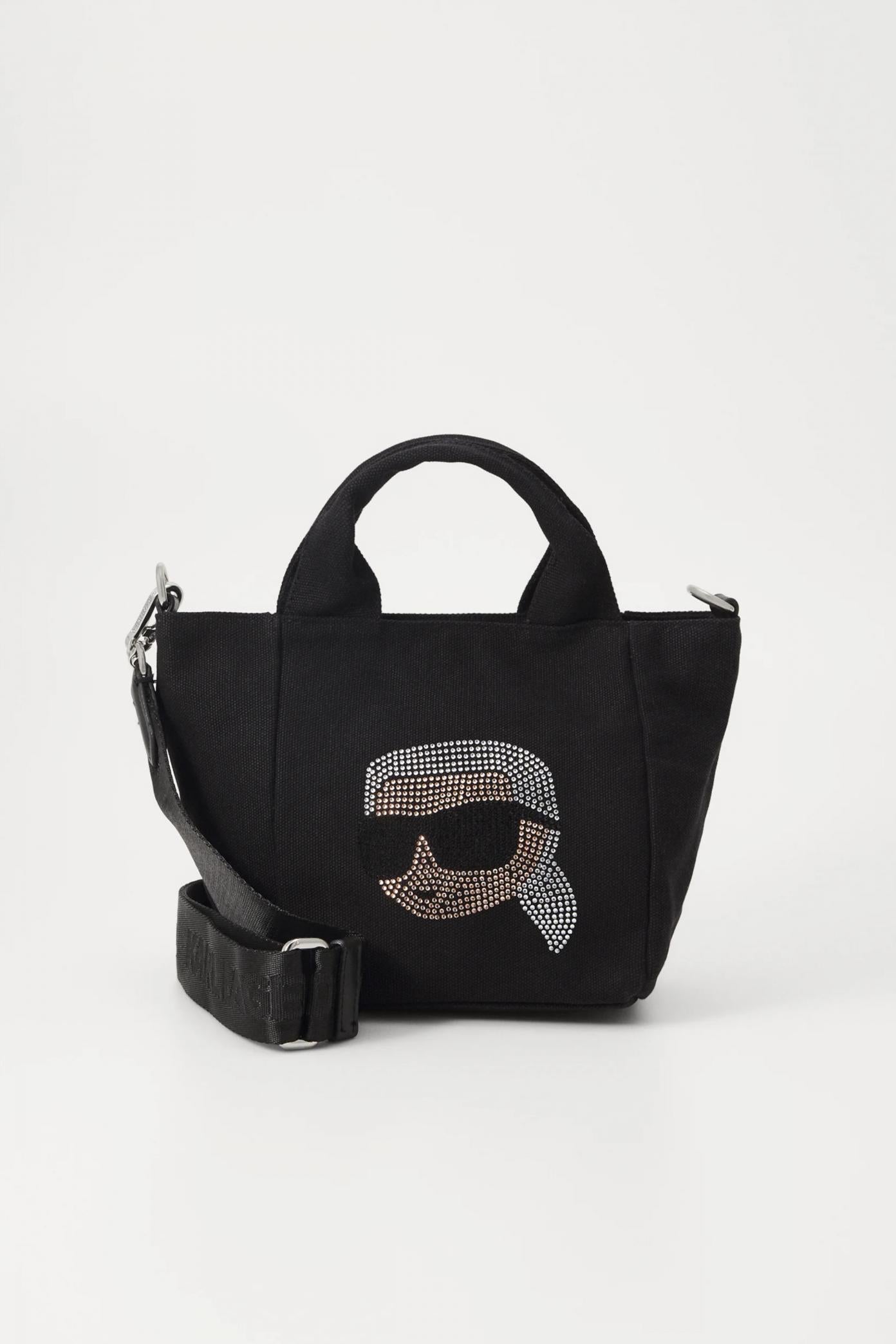 KARL LAGERFELD IKON MINI RH SHOPPER en color NEGRO (1)