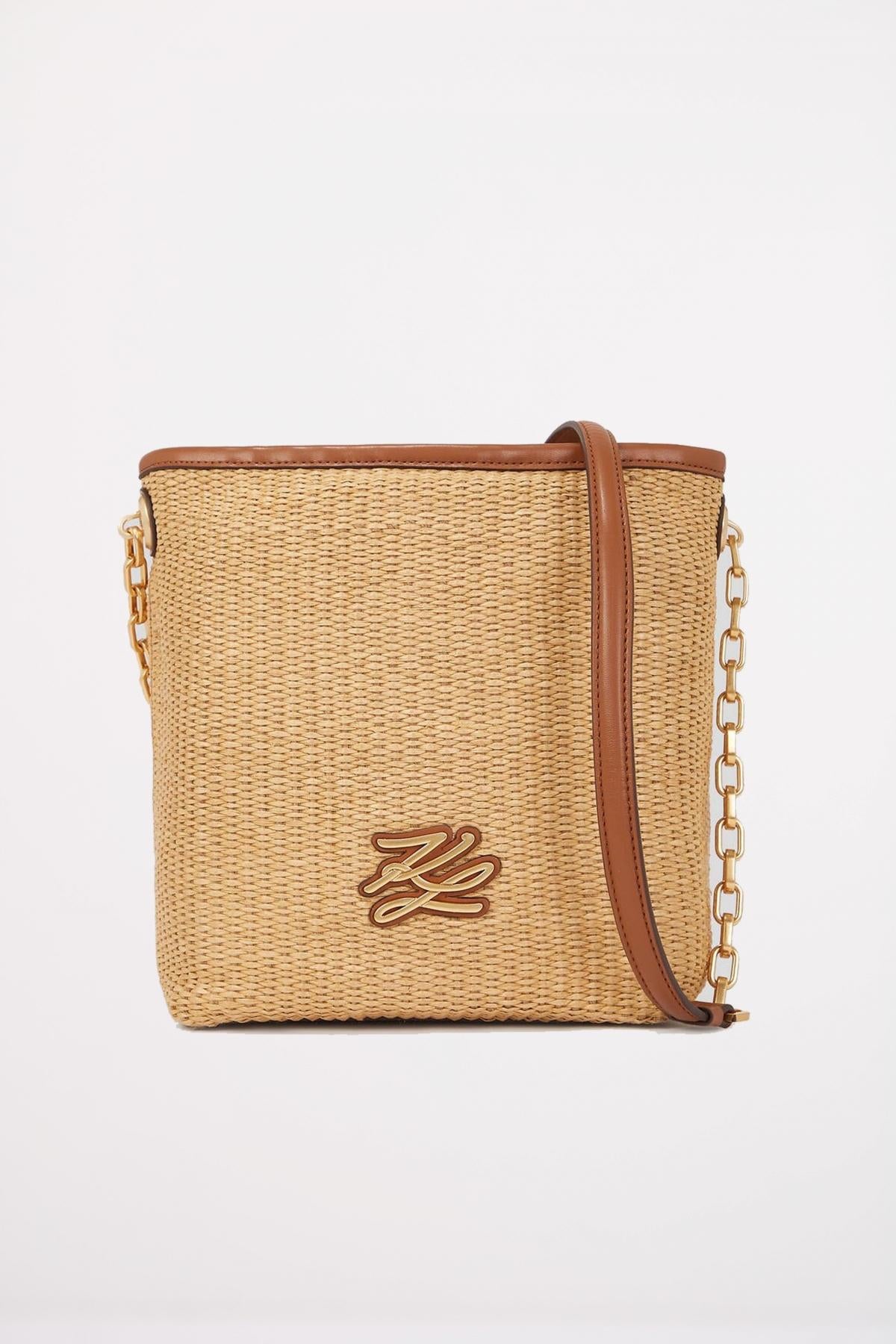 KARL LAGERFELD K AUTOGRAPH SM BUCKET RAFF en color MARRON CLARO (1)