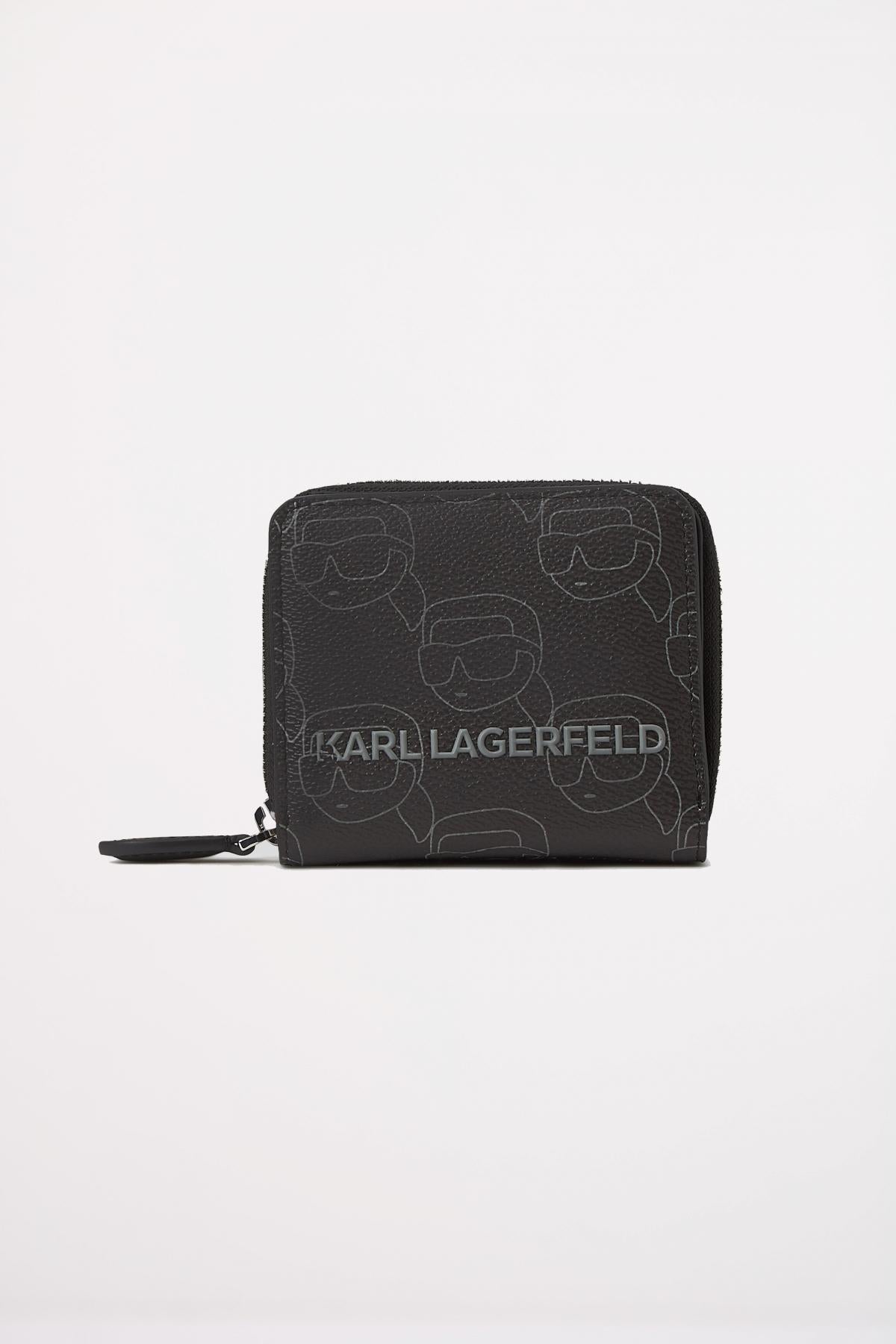 KARL LAGERFELD IKON MONO CC MD BFLD WLLT en color NEGRO (1)