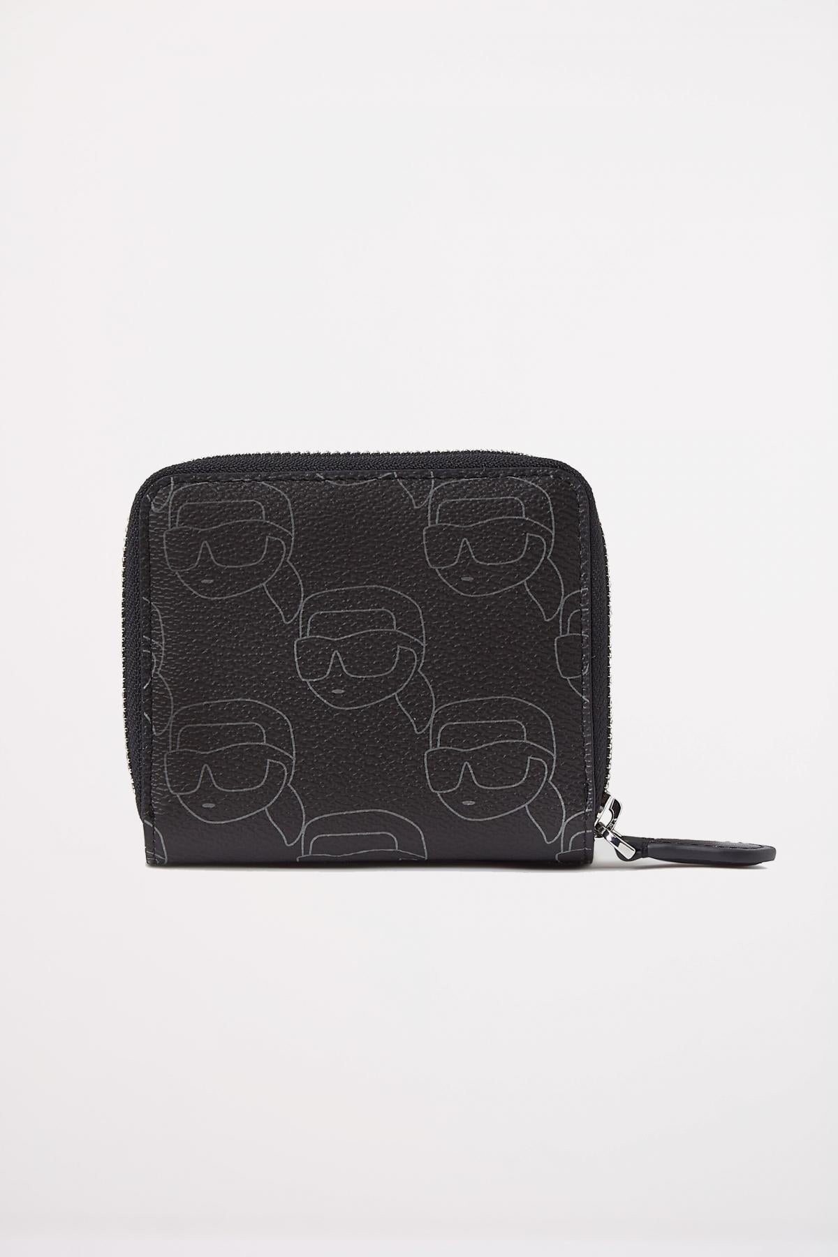KARL LAGERFELD IKON MONO CC MD BFLD WLLT en color NEGRO (2)