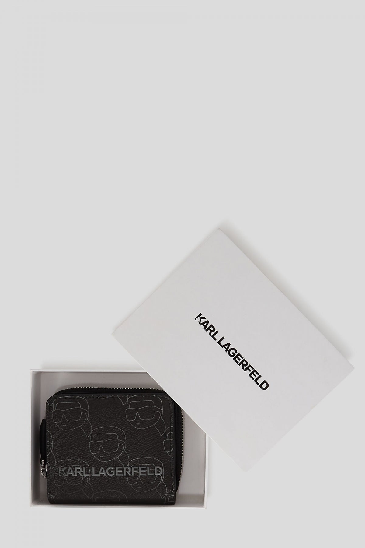 KARL LAGERFELD IKON MONO CC MD BFLD WLLT en color NEGRO (4)