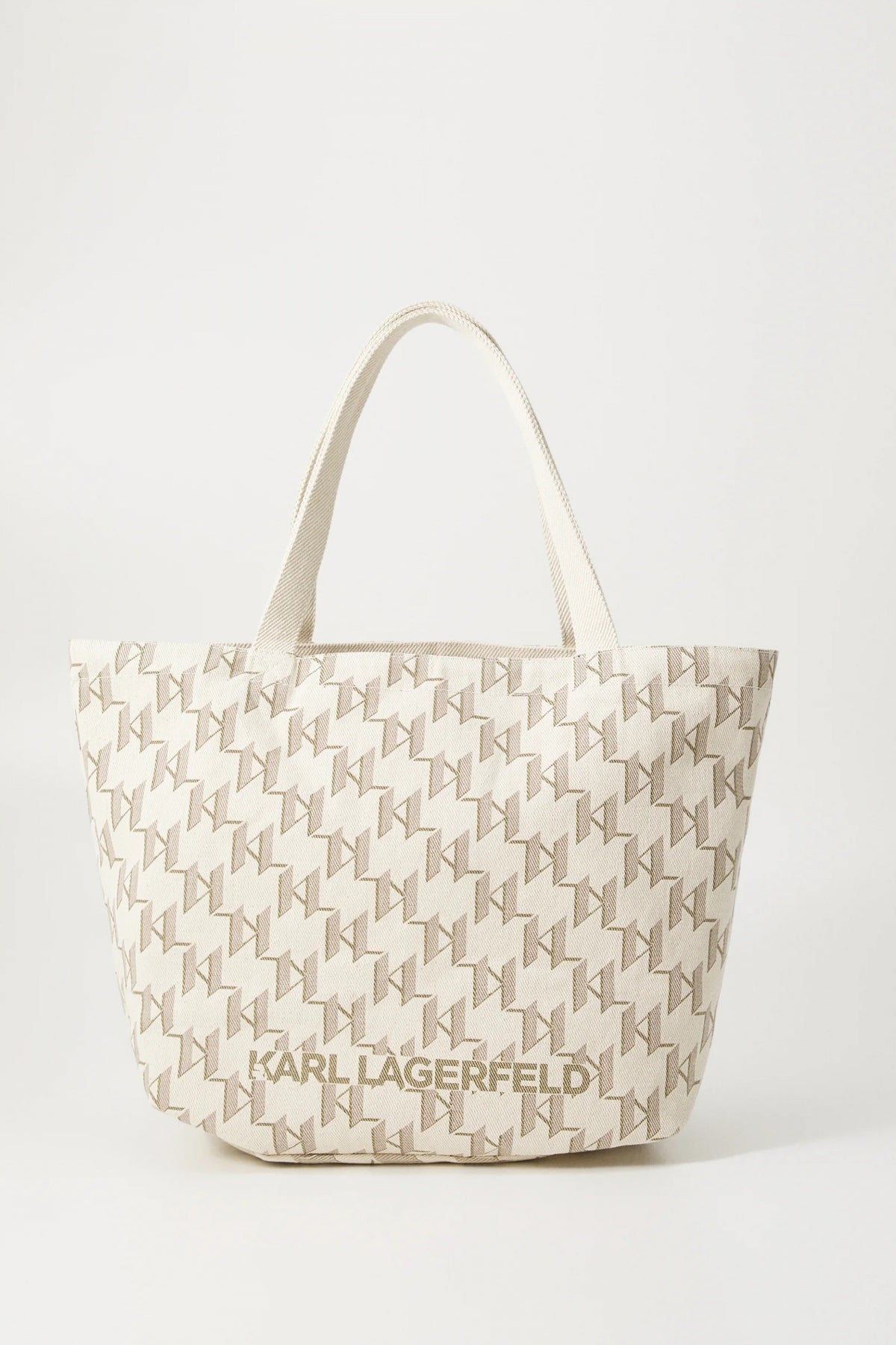 KARL LAGERFELD K MONOGRAM REVERSIBLE SHOP en color BEIS (2)