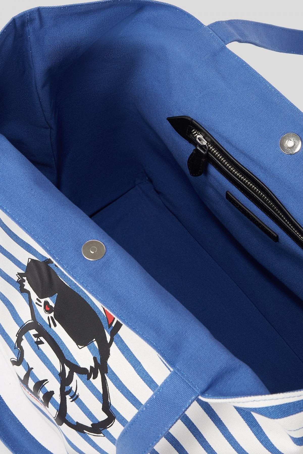 KARL LAGERFELD IKON PRINT STRIPE SHOP en color AZUL (4)