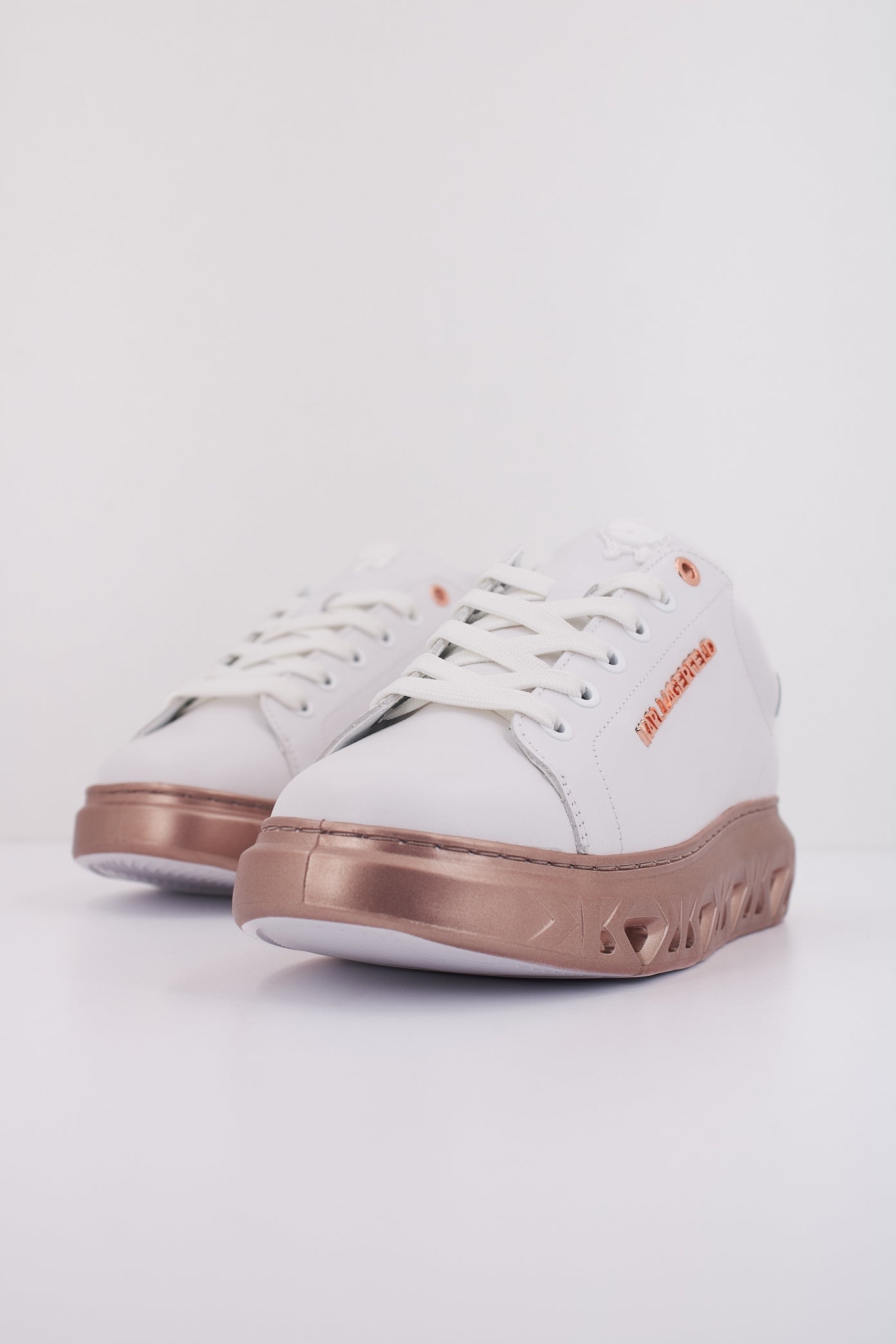 KARL LAGERFELD KAPRI KITE LO LACE LTHR en color BLANCO (2)