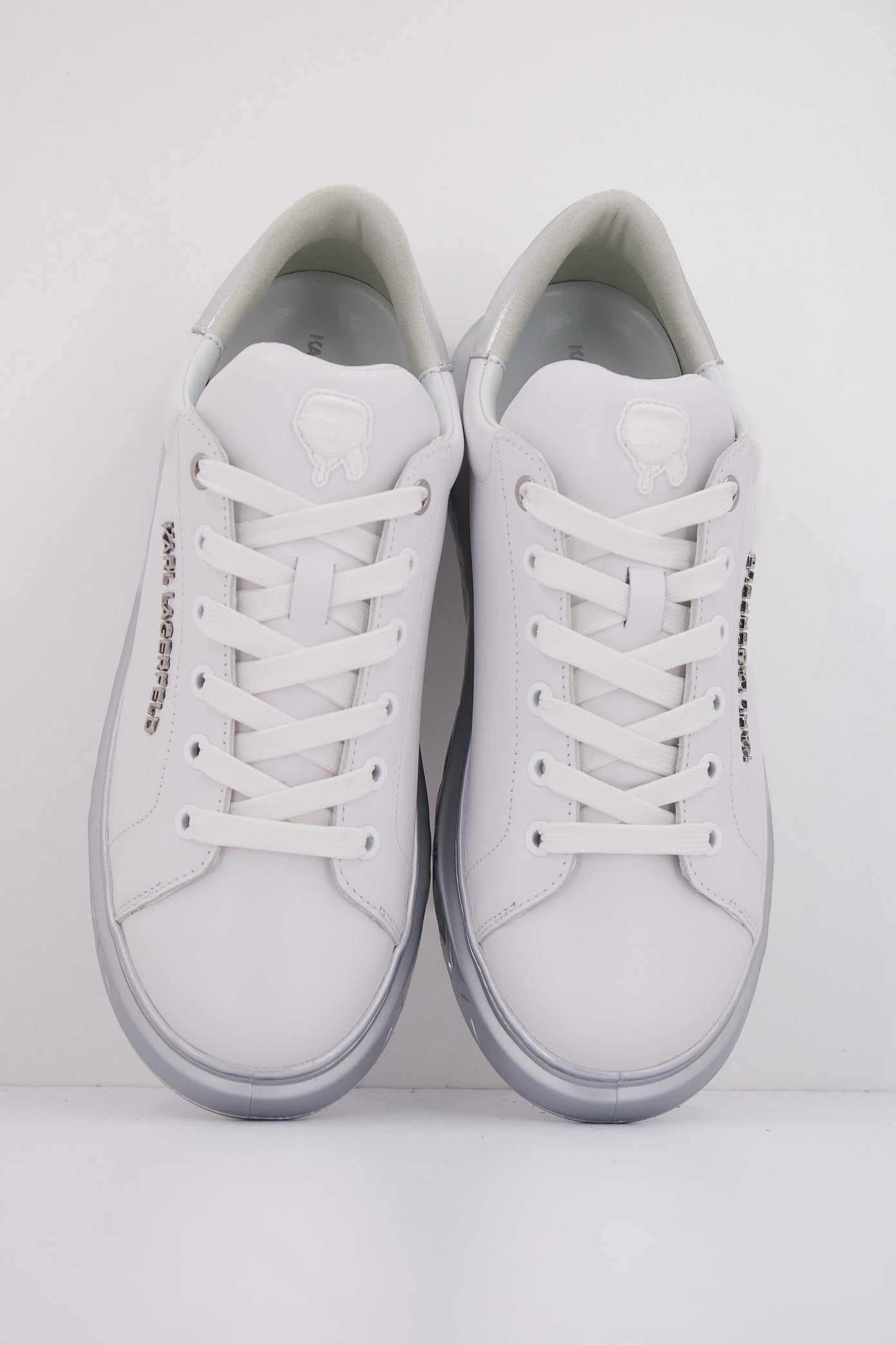 KARL LAGERFELD KAPRI KITE LO LACE LTHR en color BLANCO (3)