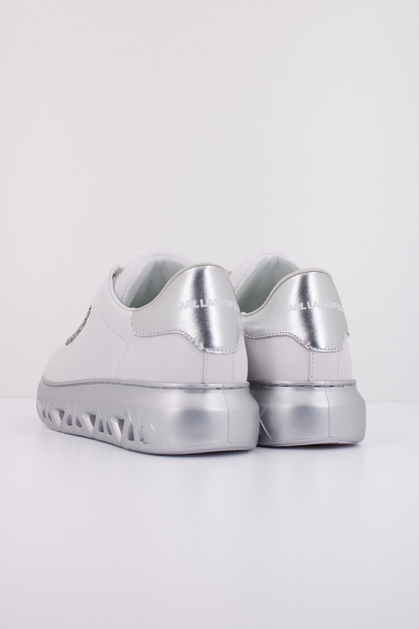 KARL LAGERFELD KAPRI KITE LO LACE LTHR en color BLANCO (4)