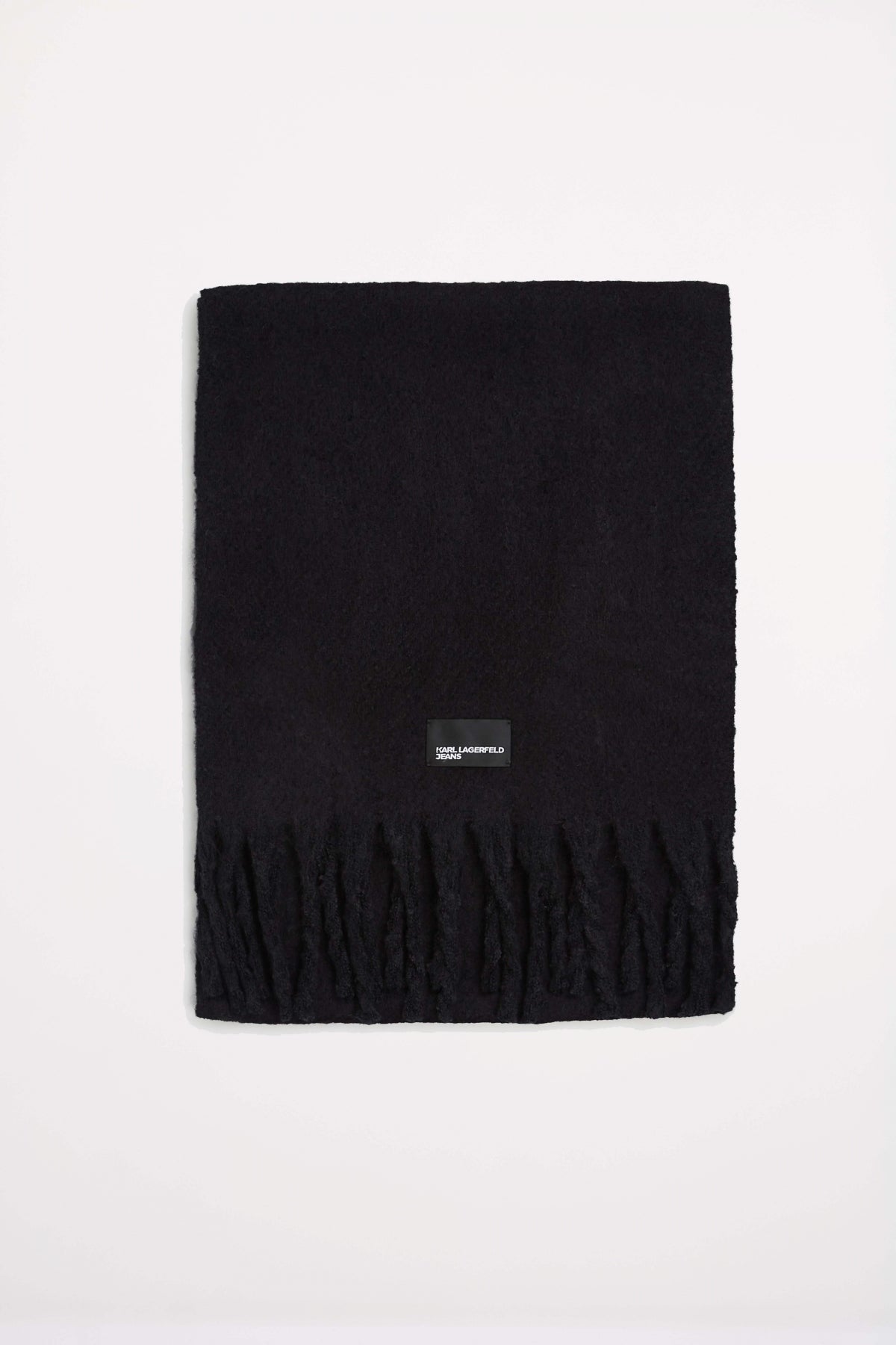 KARL LAGERFELD JEANS KLJ CHUNKY FURRY SCARF en color NEGRO (1)