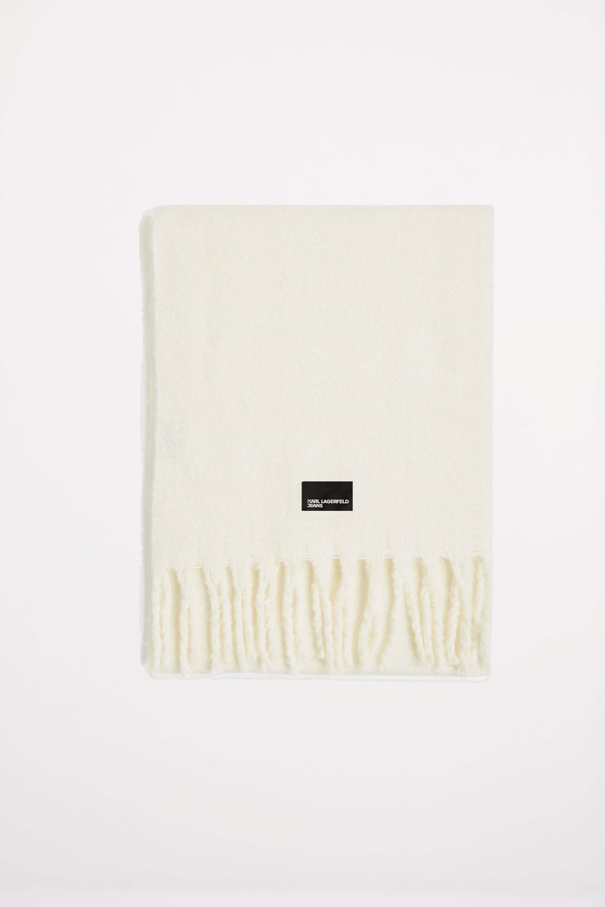 KARL LAGERFELD JEANS KLJ CHUNKY FURRY SCARF en color BLANCO (1)