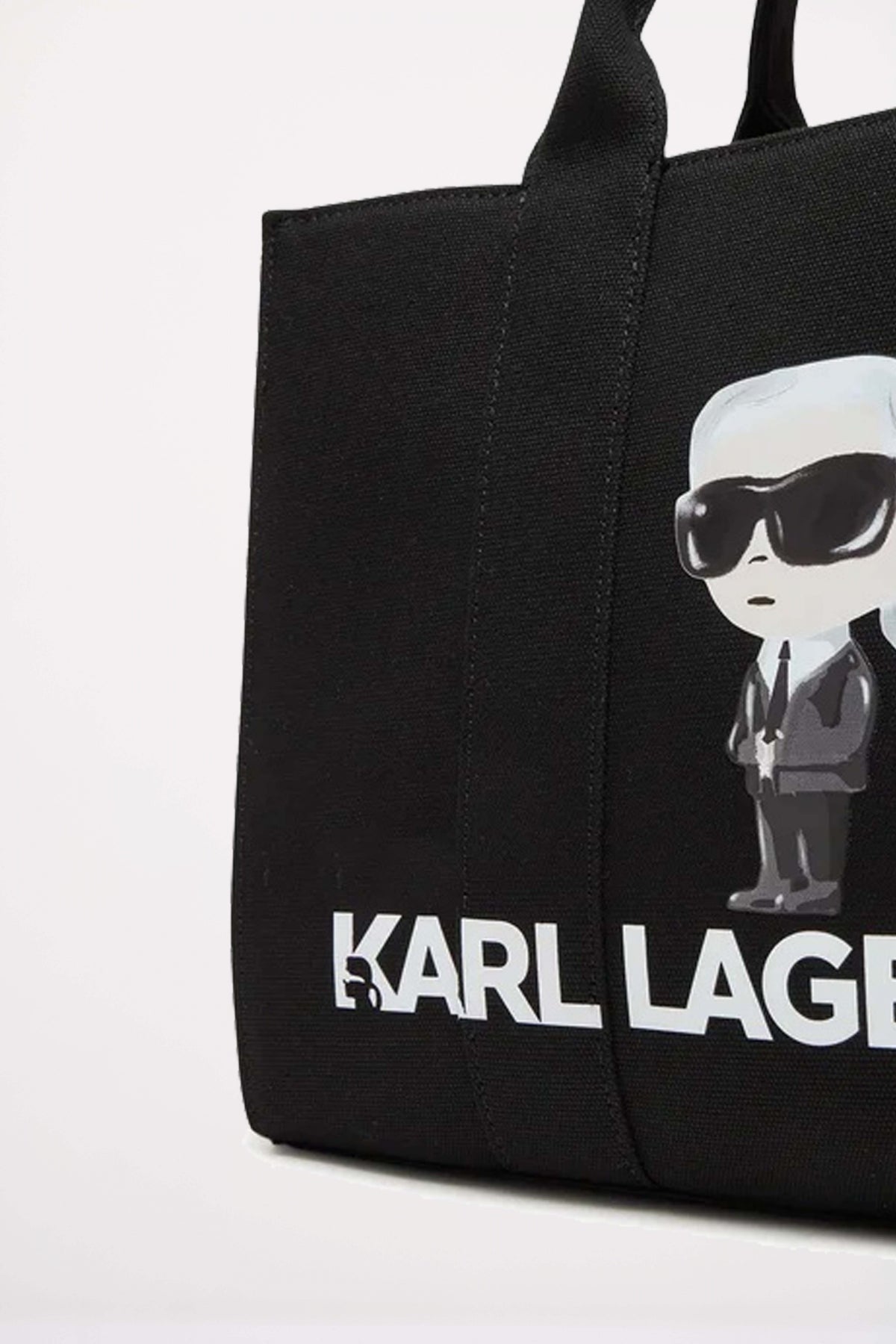 KARL LAGERFELD IKON KARL SQUARE TOTE en color NEGRO (3)