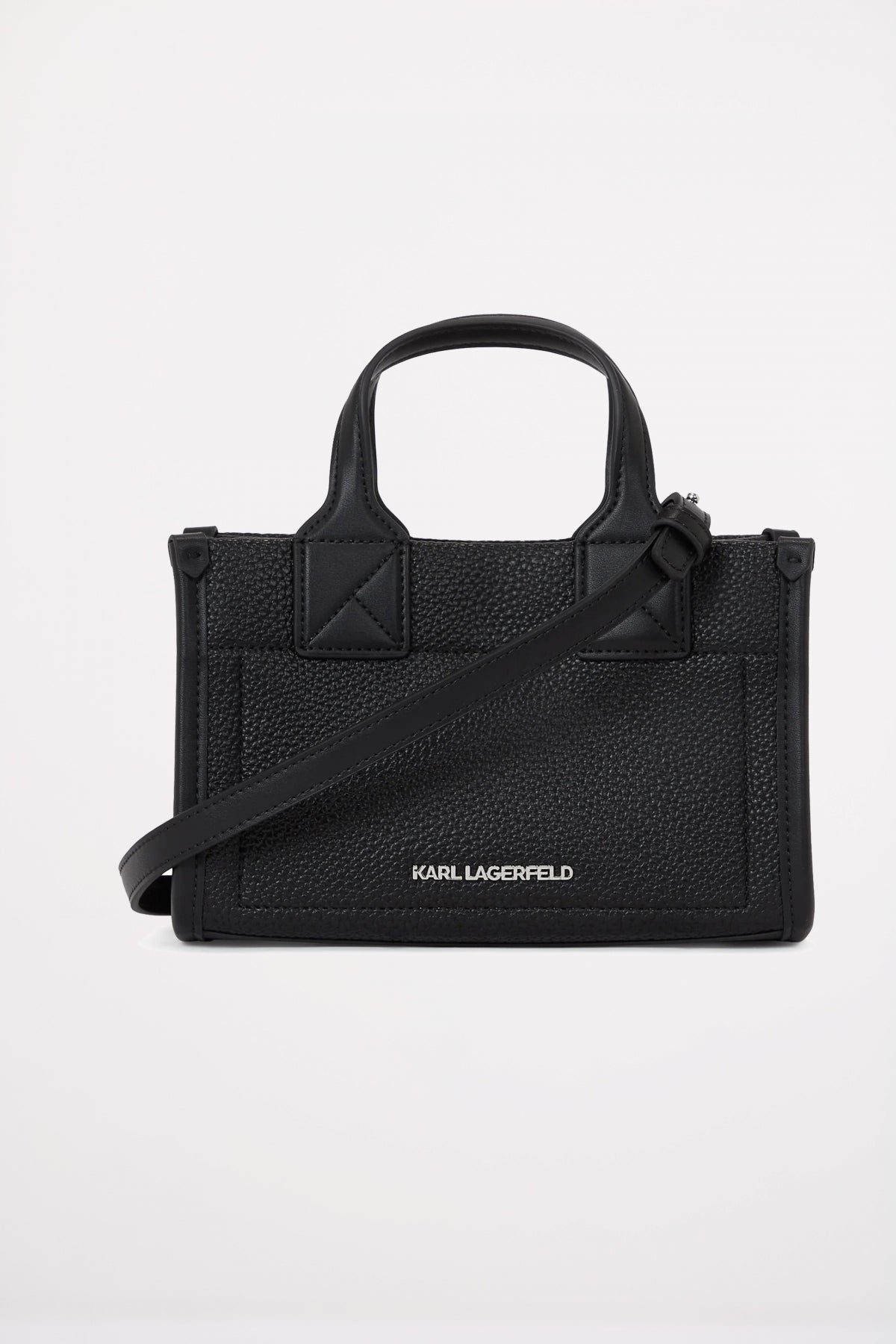 KARL LAGERFELD K SKUARE SM TOTE GRAINY en color NEGRO (2)