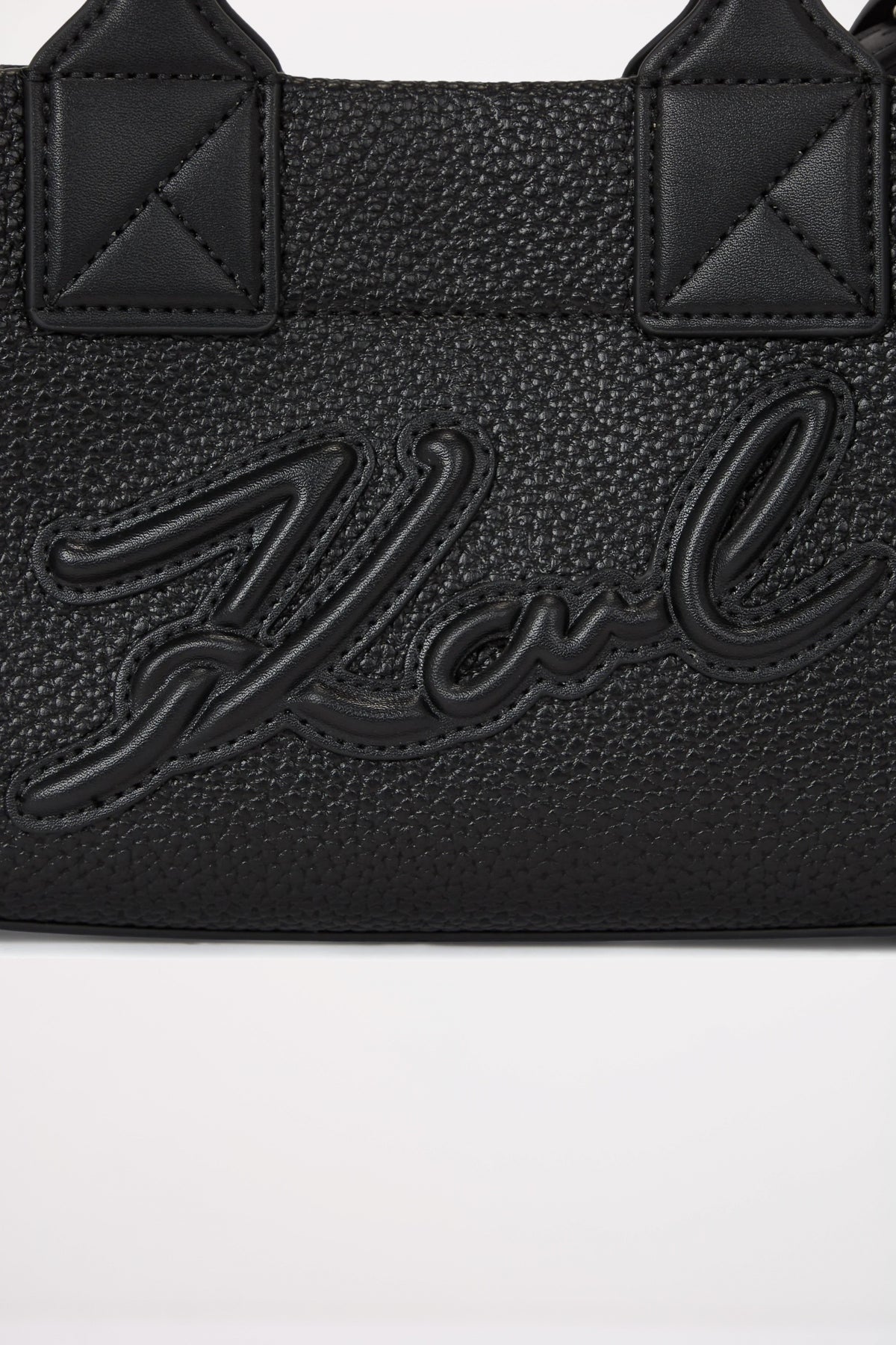 KARL LAGERFELD K SKUARE SM TOTE GRAINY en color NEGRO (4)