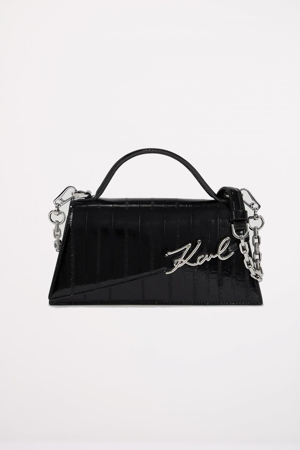 Sac Bandoulière Cuir Noir Karl Lagerfeld Pour Femme - Neuf Avec étiquettes