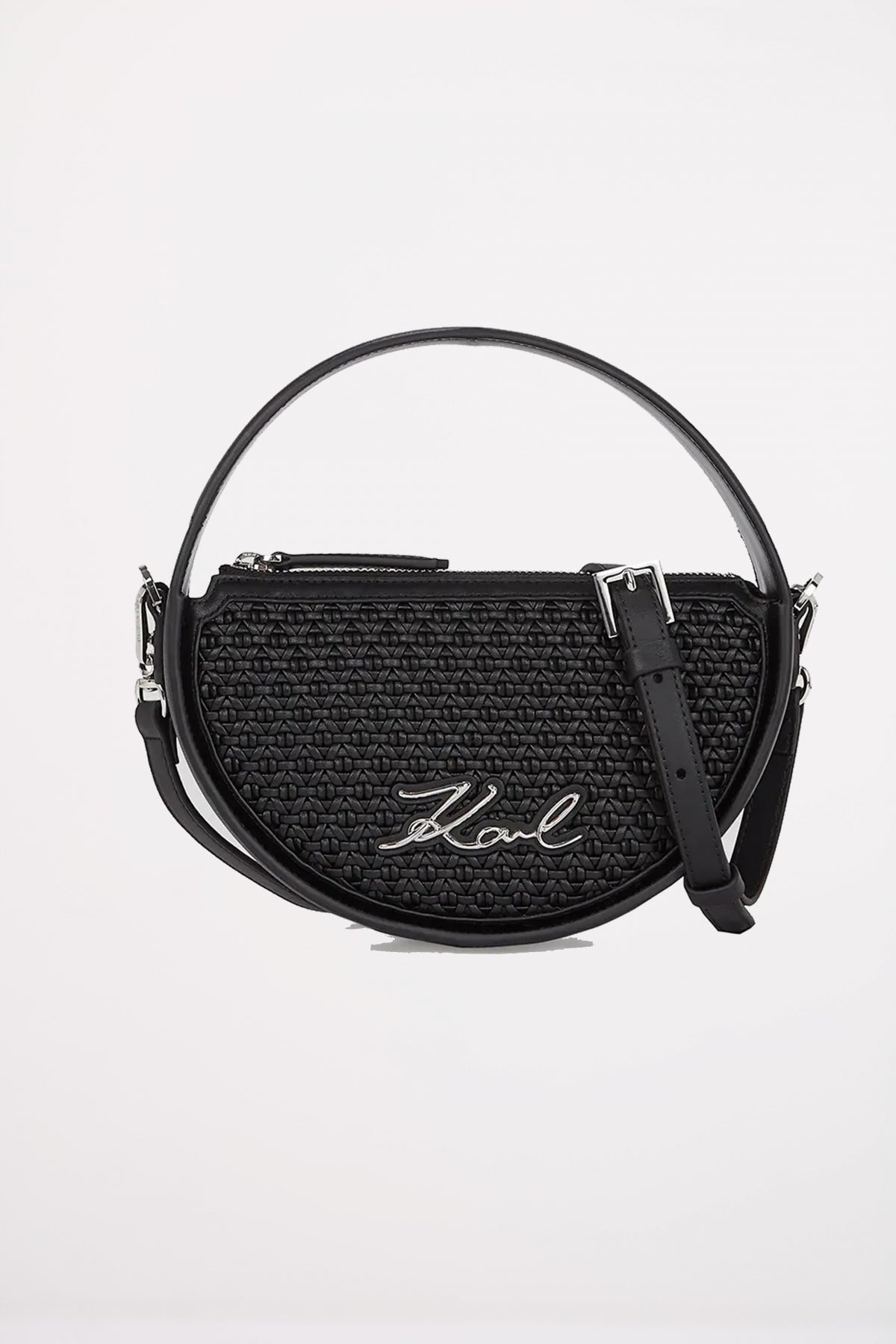 KARL LAGERFELD K SIGNATURE SP ROUND WOVEN en color NEGRO (1)