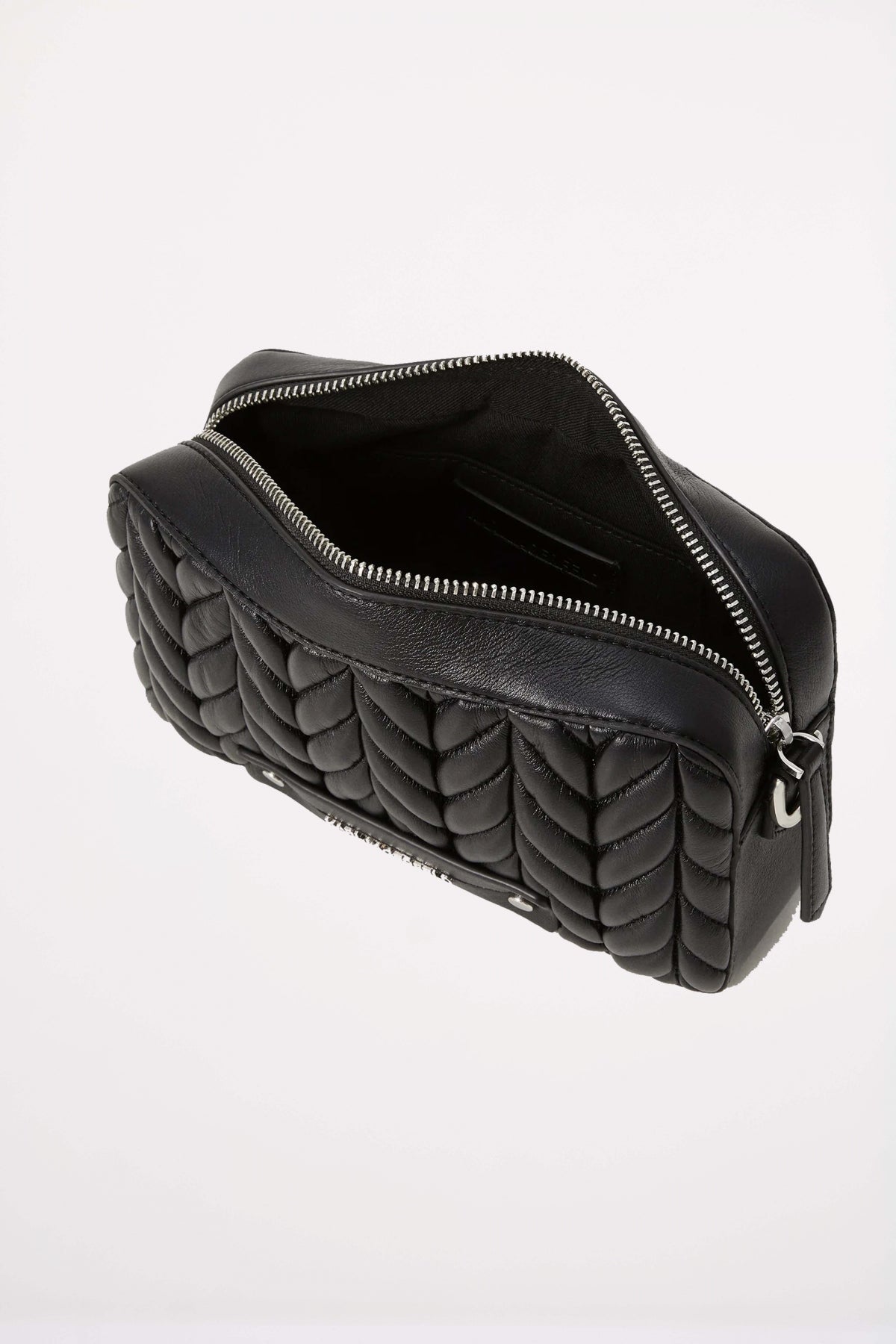 KARL LAGERFELD K WEAVE CAMERA BAG en color NEGRO (4)