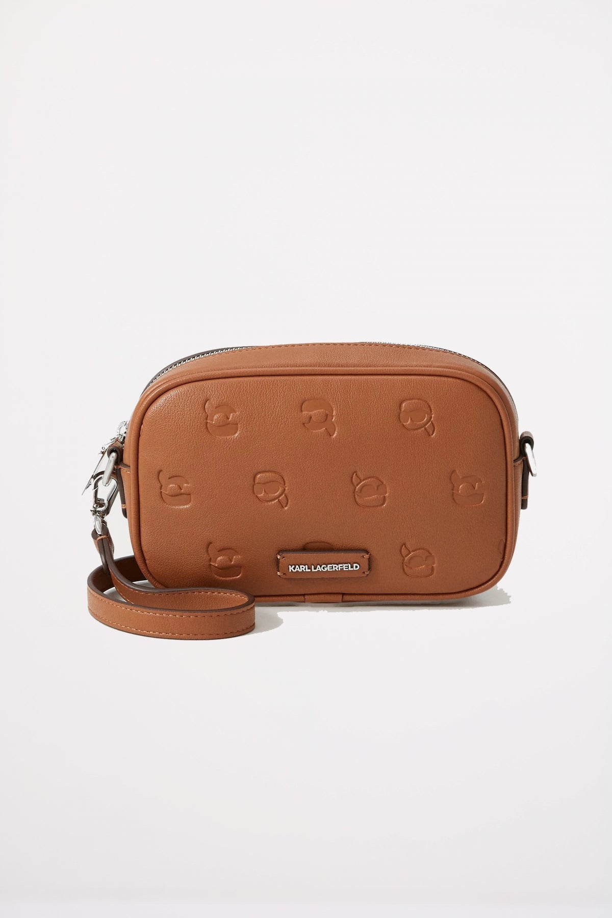 KARL LAGERFELD IKON MONOGRAM SLIM CAMERAB en color MARRON (1)