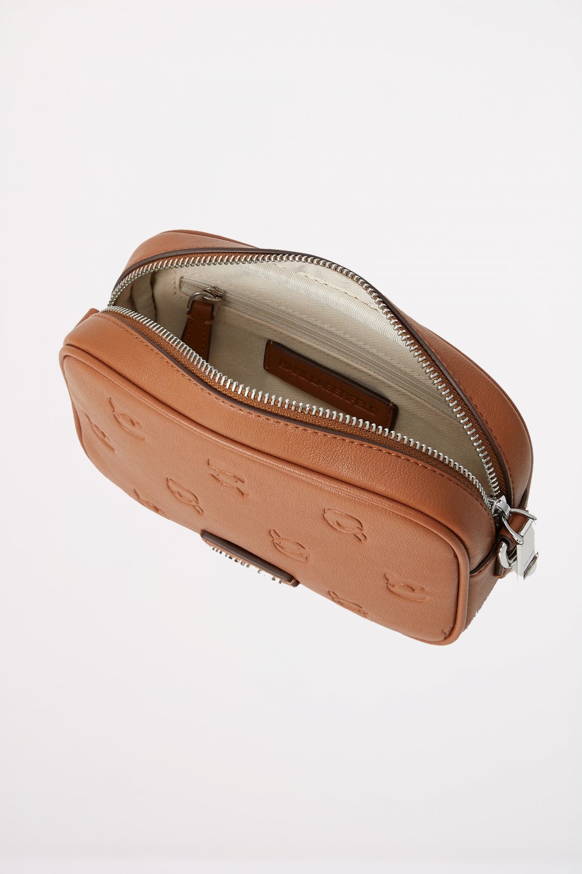 KARL LAGERFELD IKON MONOGRAM SLIM CAMERAB en color MARRON (3)