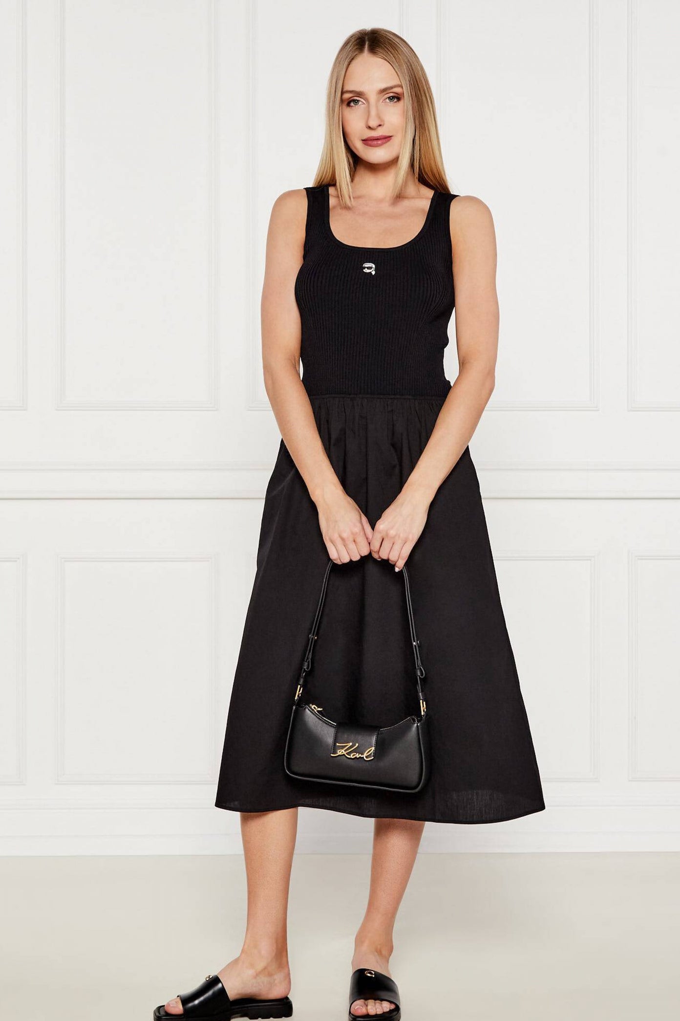 KARL LAGERFELD AW K SIGNATURE SM ZIP SB en color NEGRO (5)