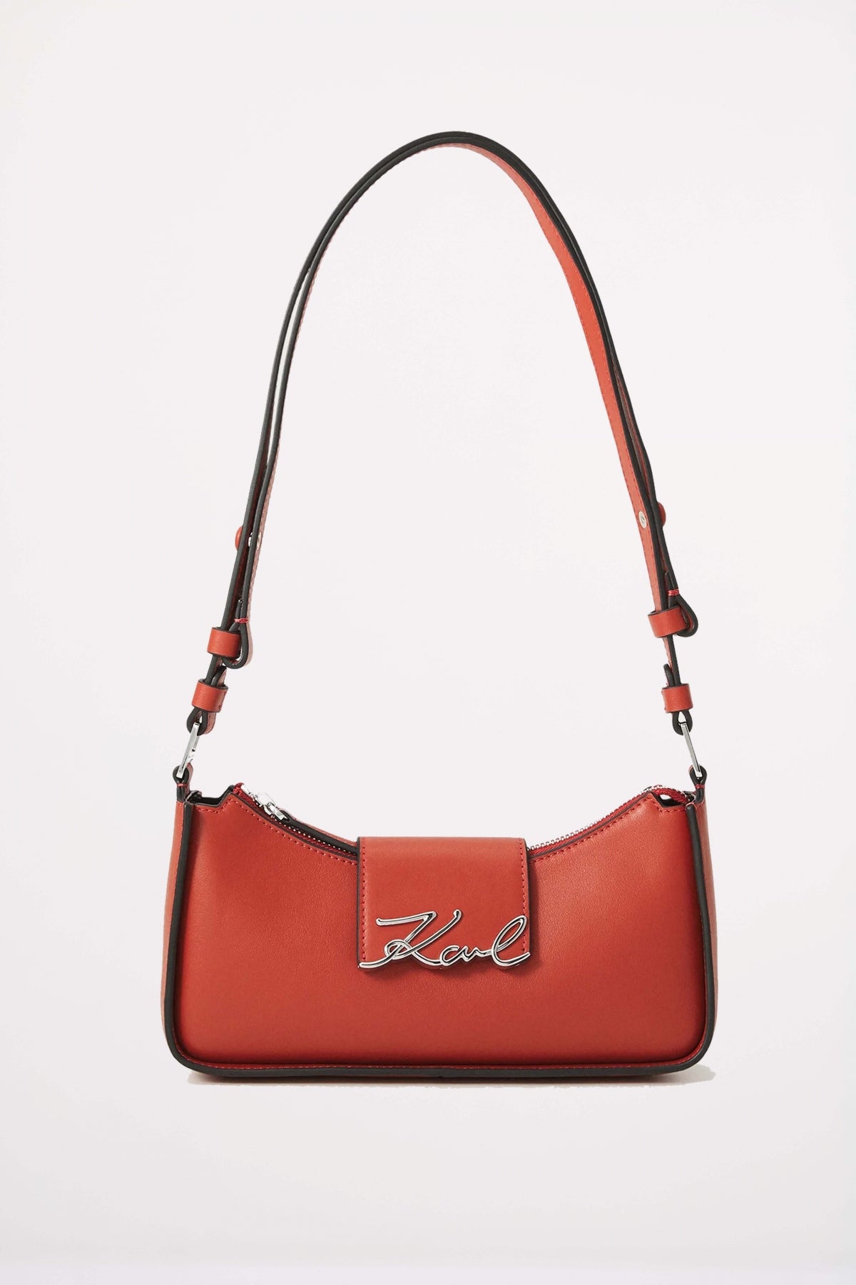 KARL LAGERFELD K SIGNATURE SM ZIP SB en color ROJO (1)