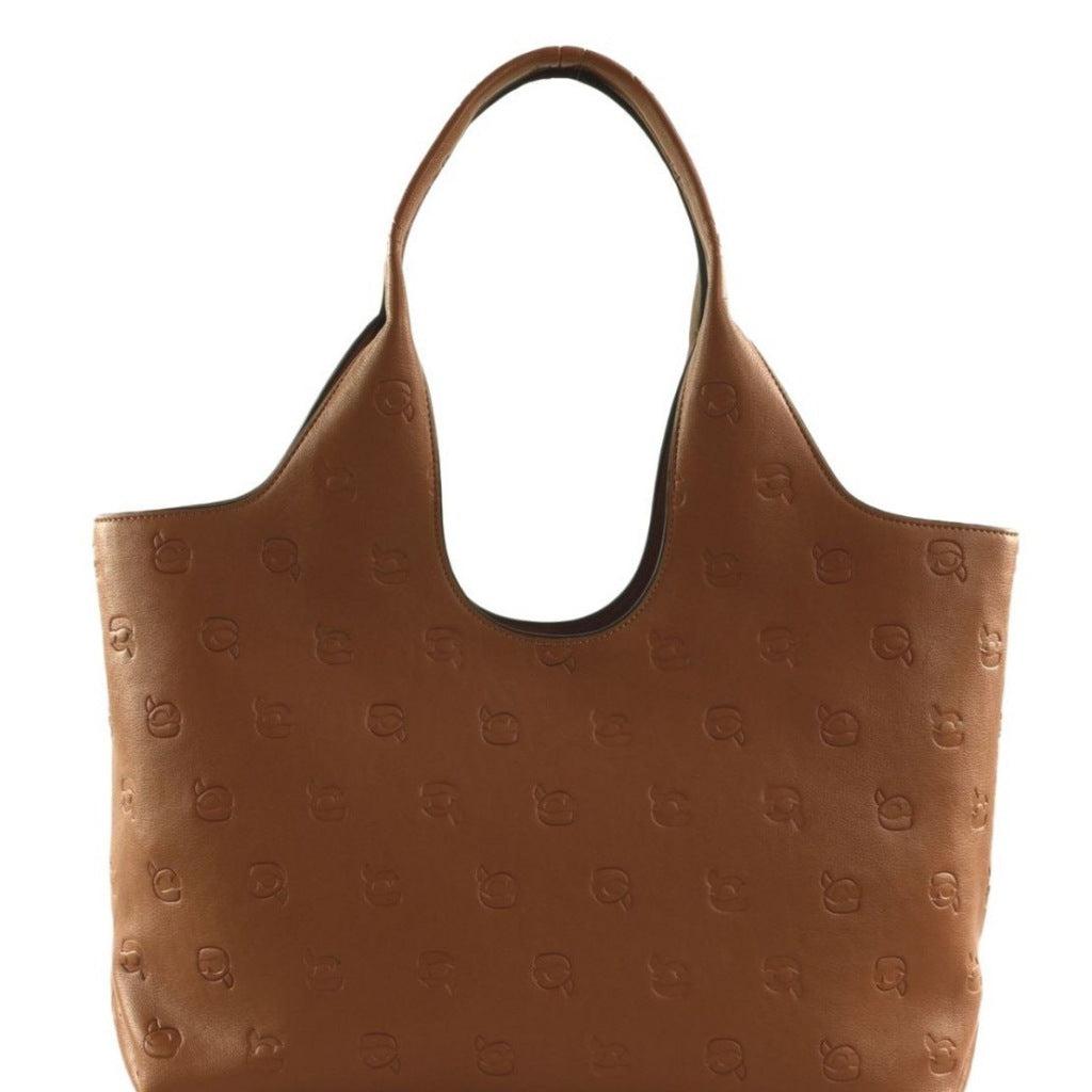 KARL LAGERFELD IKON MONOGRAM SOFT MD TOTE en color MARRON (5)