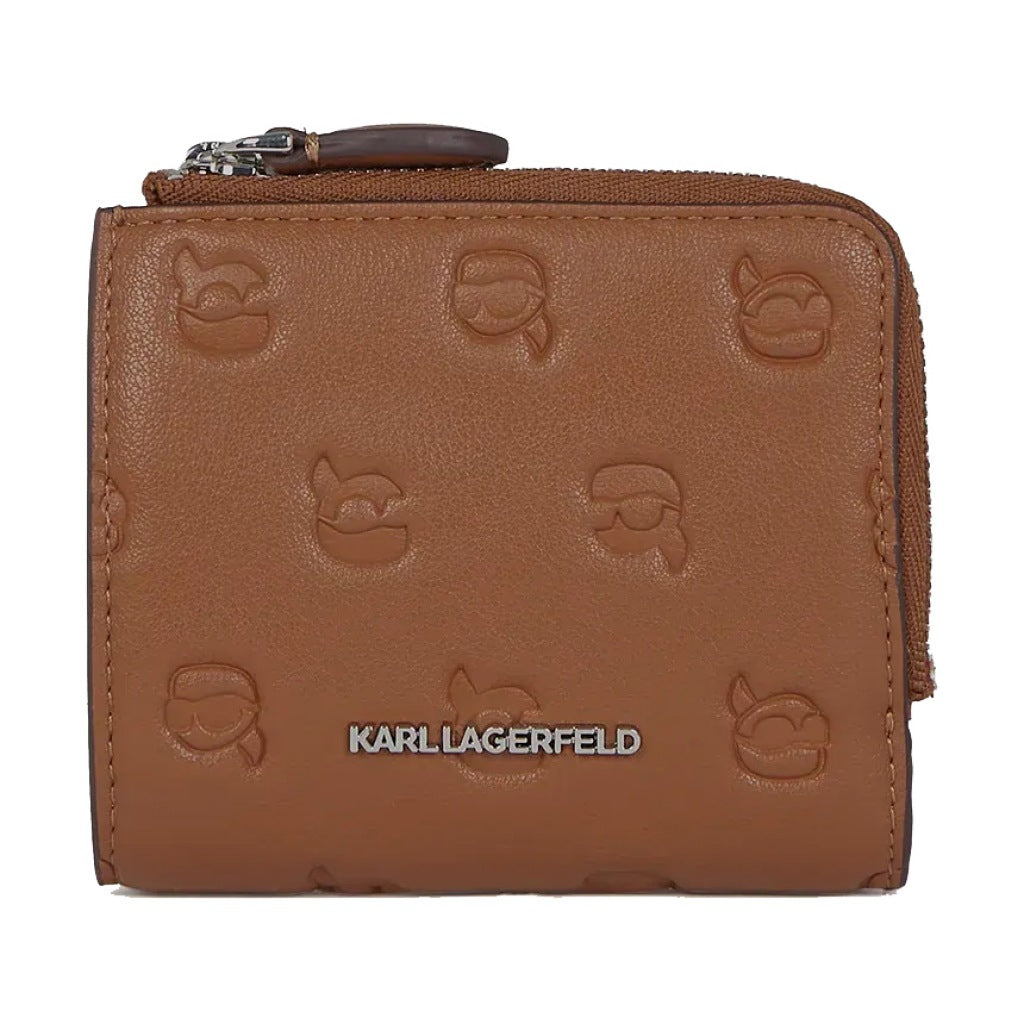 KARL LAGERFELD IKON MONOGRAM SM BIFOLD WA en color MARRON (4)