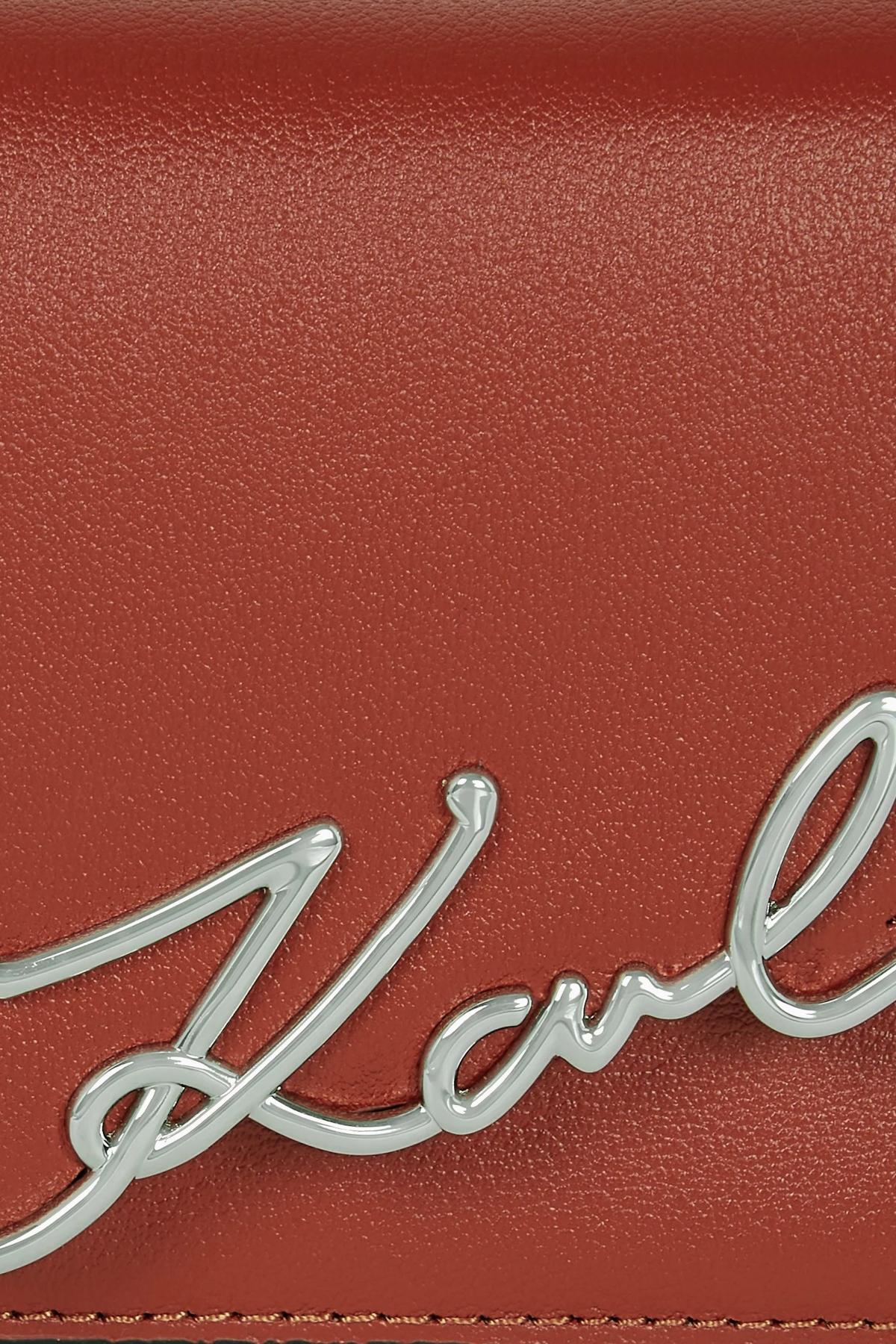 KARL LAGERFELD K SIGNATURE CONT CB WALLET en color ROJO (4)