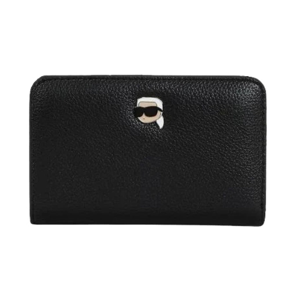 KARL LAGERFELD IKON GRAINY MD ZA WALLET en color NEGRO (4)