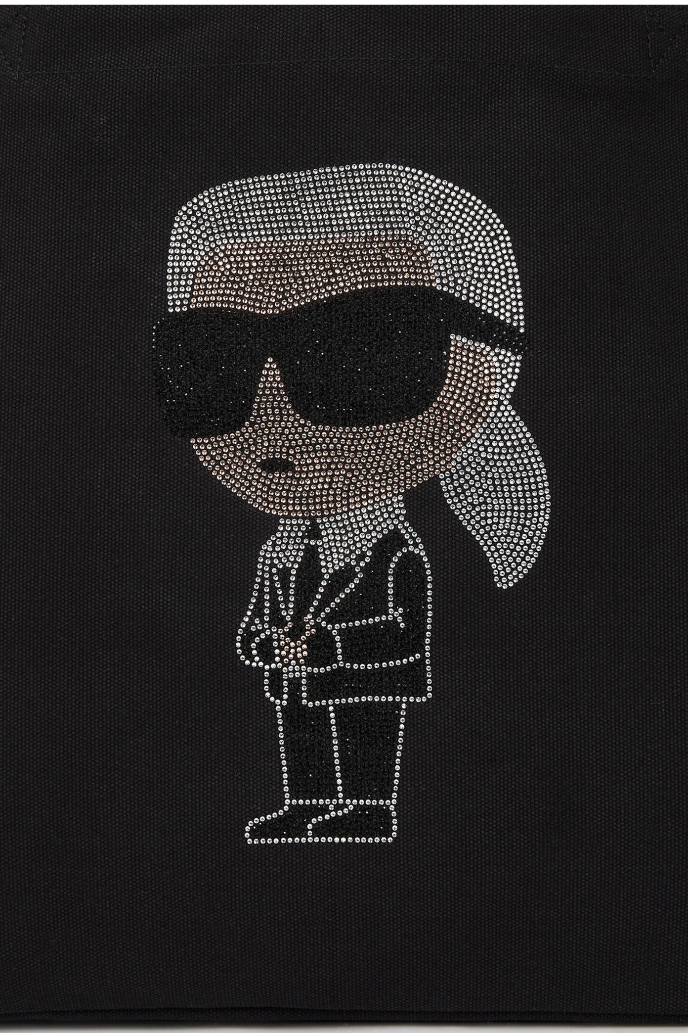 KARL LAGERFELD AW IKON RHINESTONE SHOPPER en color NEGRO (4)