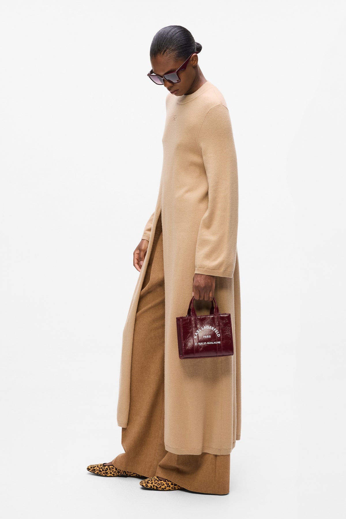 KARL LAGERFELD K RSG MINI SQUARE TOTE COA en color MARRON (4)
