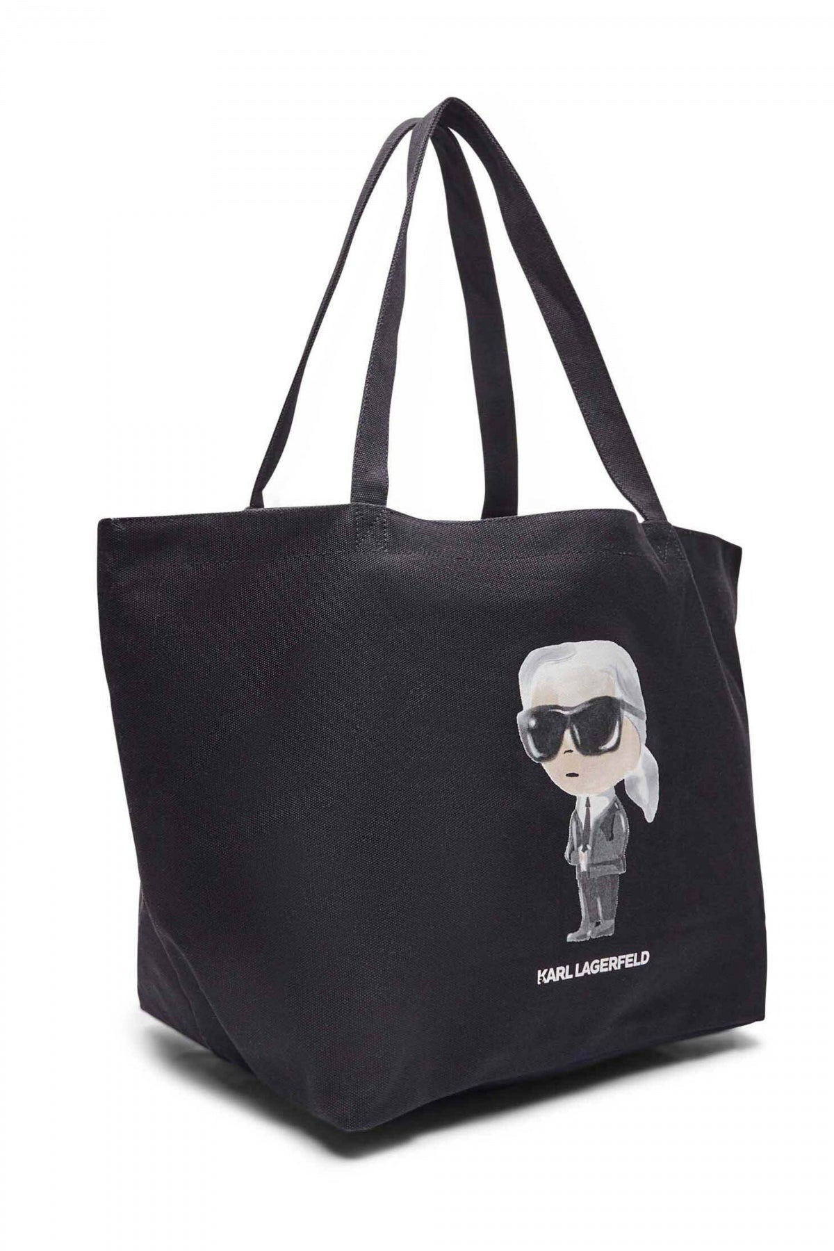 KARL LAGERFELD IKON AQUARELLE SHOPPER en color NEGRO (4)