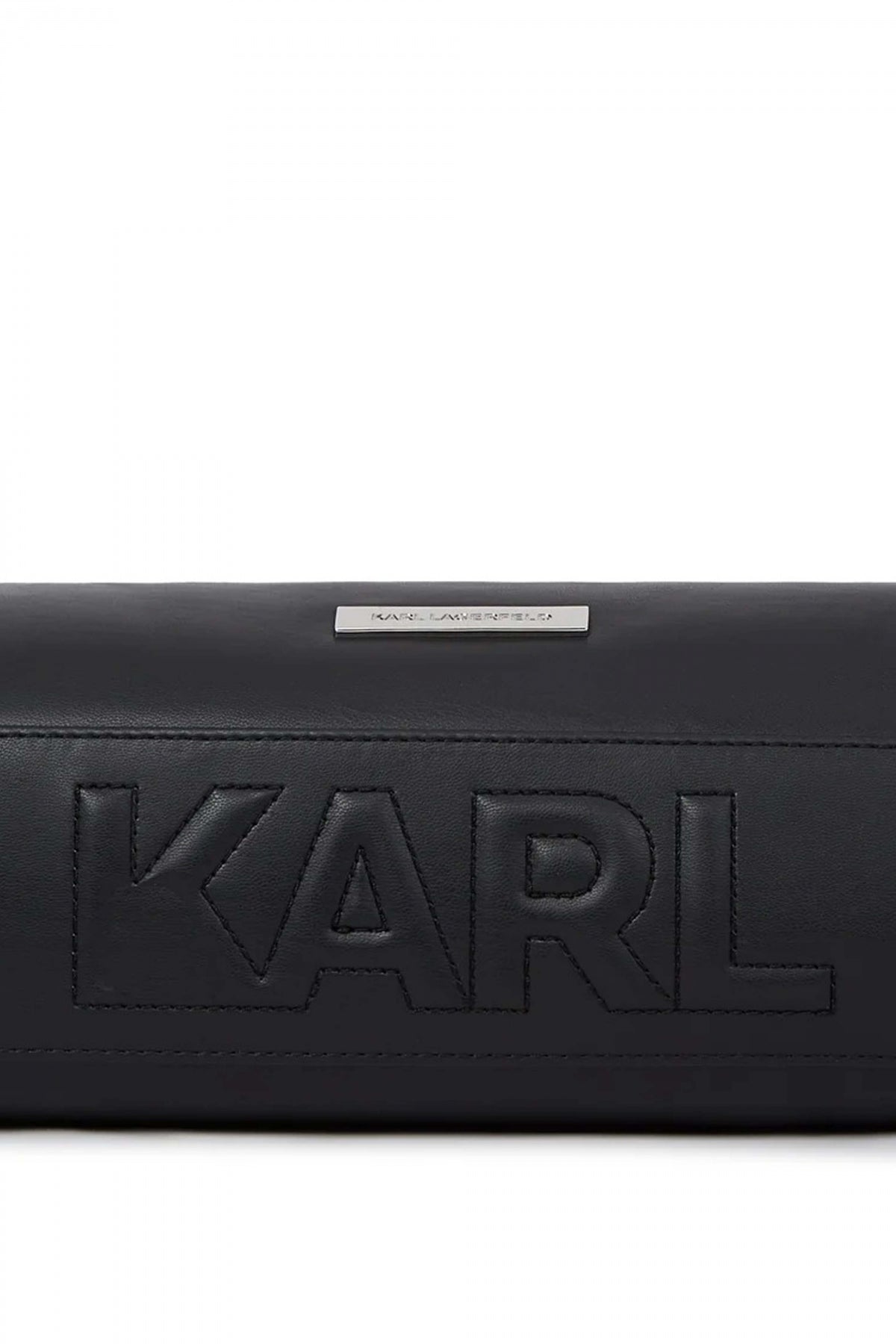 KARL LAGERFELD SMOOTH EW SHOULDER BA en color NEGRO (4)