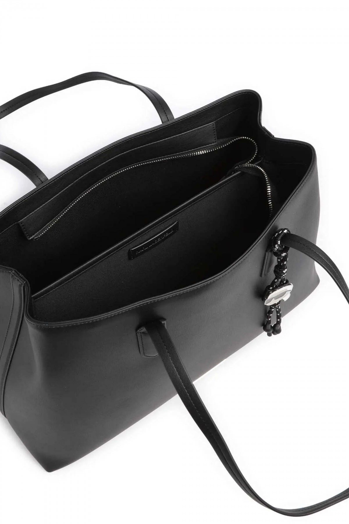 KARL LAGERFELD IKON NYLON LG TOTE en color NEGRO (3)
