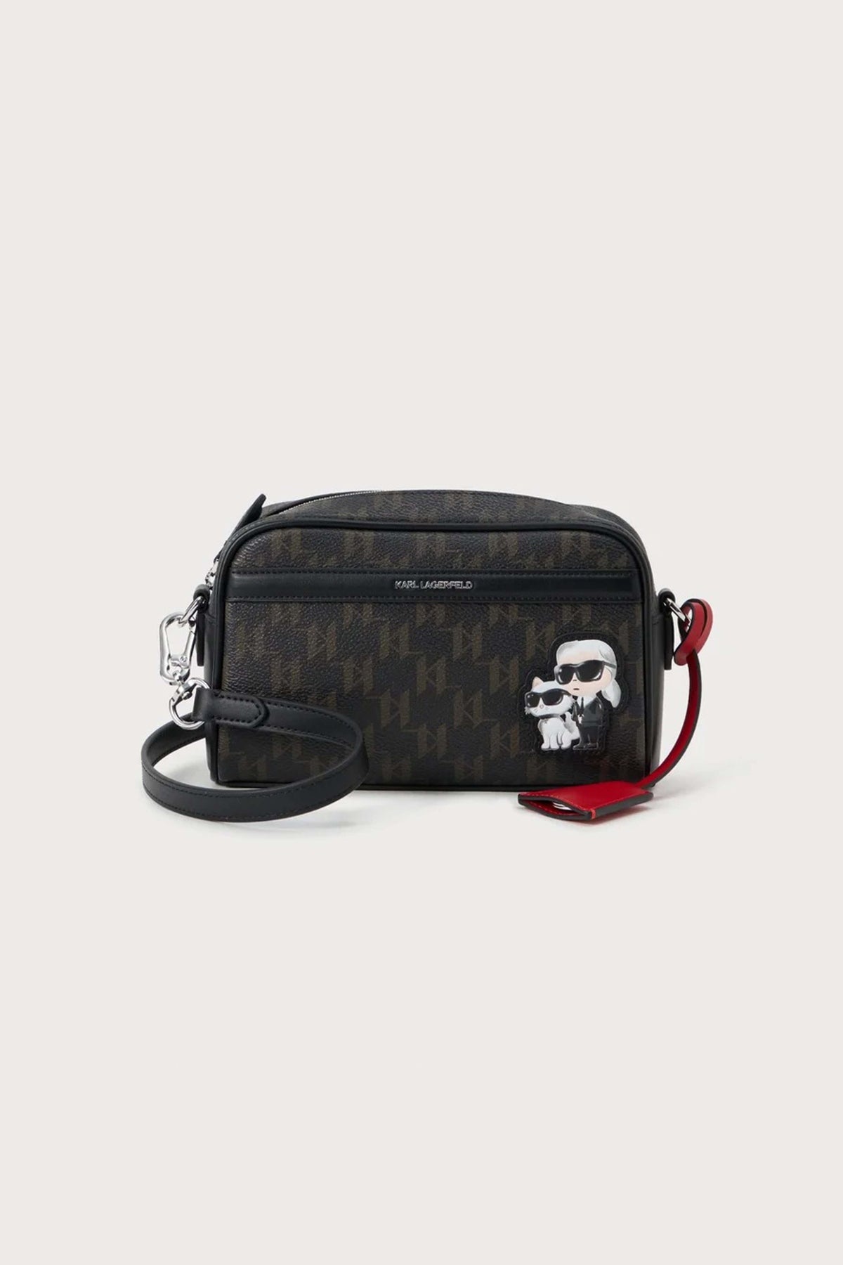 KARL LAGERFELD MONOGRAM CC SLIM CMB en color NEGRO (2)