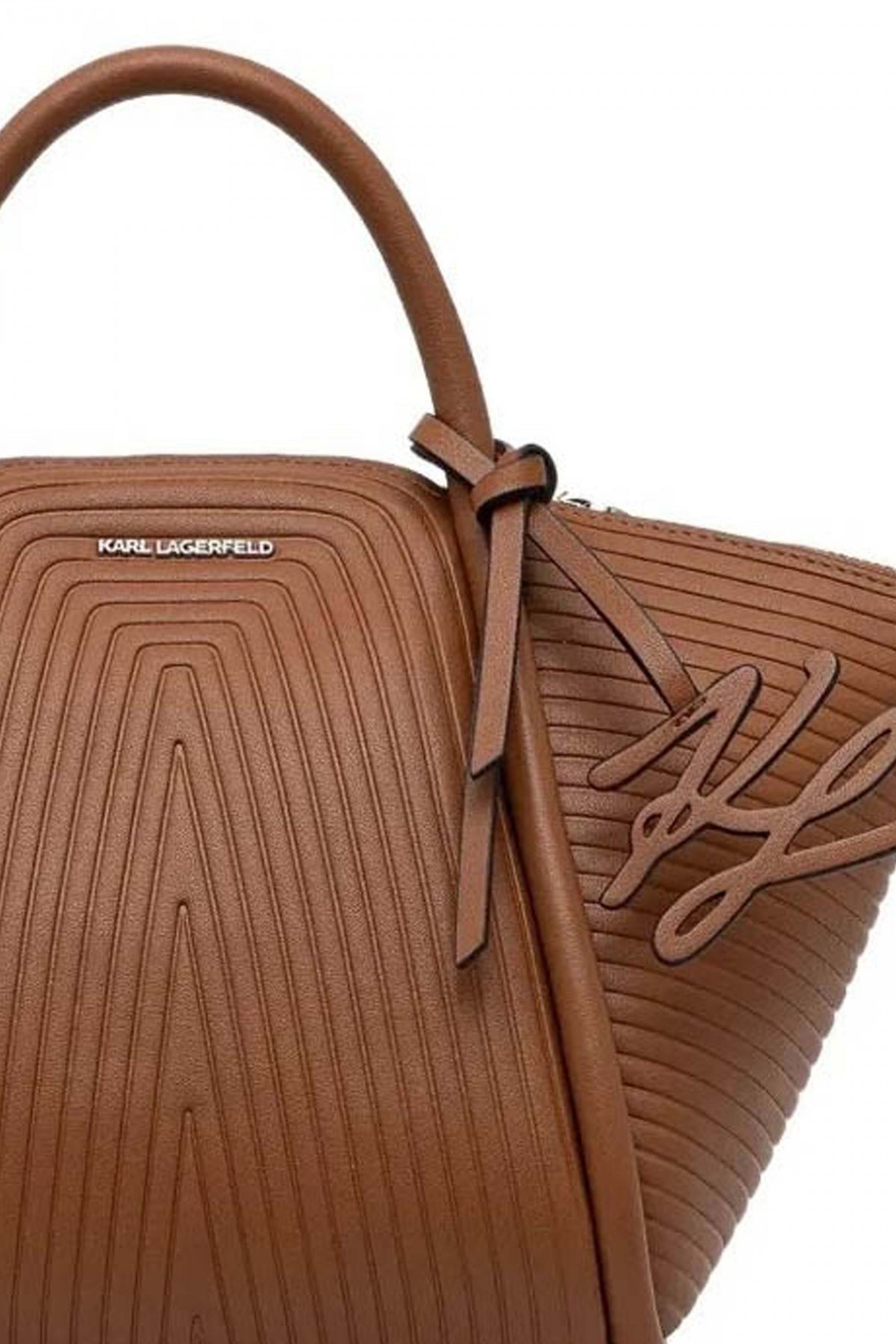 KARL LAGERFELD KWELLEN SM TOTE en color MARRON (3)