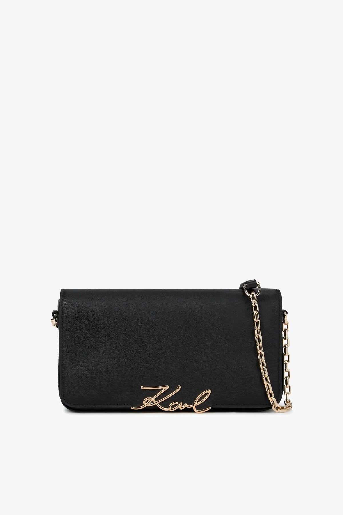 KARL LAGERFELD KSIGNATURE SHOULDER POUCH en color NEGRO (1)